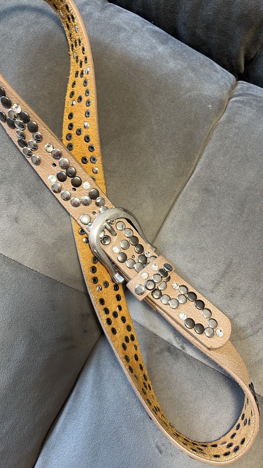 Japanese Brand × Vintage Vintage Rhinestones Distressed bb simon style belst Size ONE SIZE - 2 Thumbnail