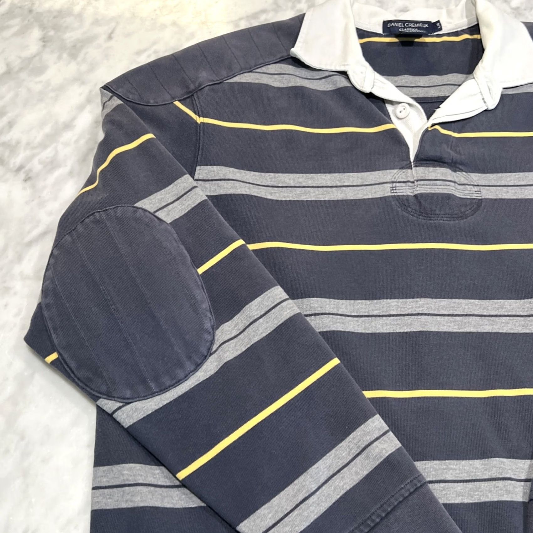 Cremieux VINTAGE Daniel Cremieux Rugby Shirt Men L Padded Long Sleeve Stripes USA Mens Size US L / EU 52-54 / 3 - 4 Thumbnail