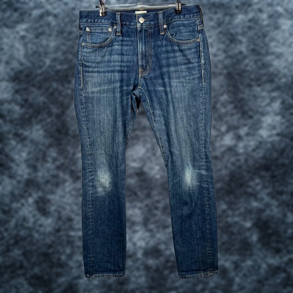 J.Crew J.CREW Jeans Slim 30 x 32 Denim Distressed Medium Wash 484 Mens Straight 5-Pocket Blue Cotton Cotton Blend Jeans Type: Jeans Size US 30 / EU 46 - 1 Thumbnail