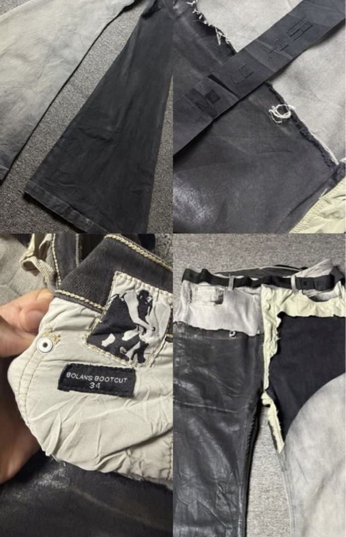 Rick Owens Drkshdw Rick owens flared jeans reconstruction design Size US 32 / EU 48 - 4 Thumbnail