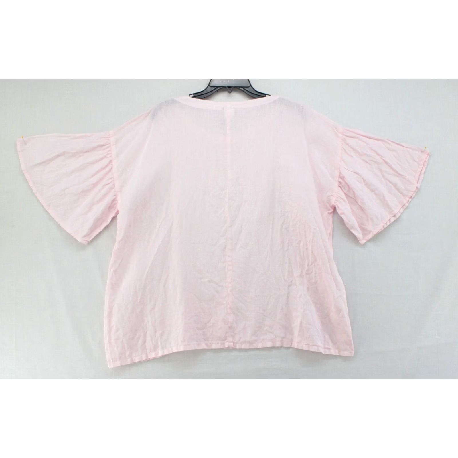 Pinko Match Point USA Kimono Top Womens Medium Pink Linen Cottagecore Fairy Bohemian Cottagecore USA Fashion Shirt Ladies M Size M / US 6-8 / IT 42-44 - 3 Thumbnail