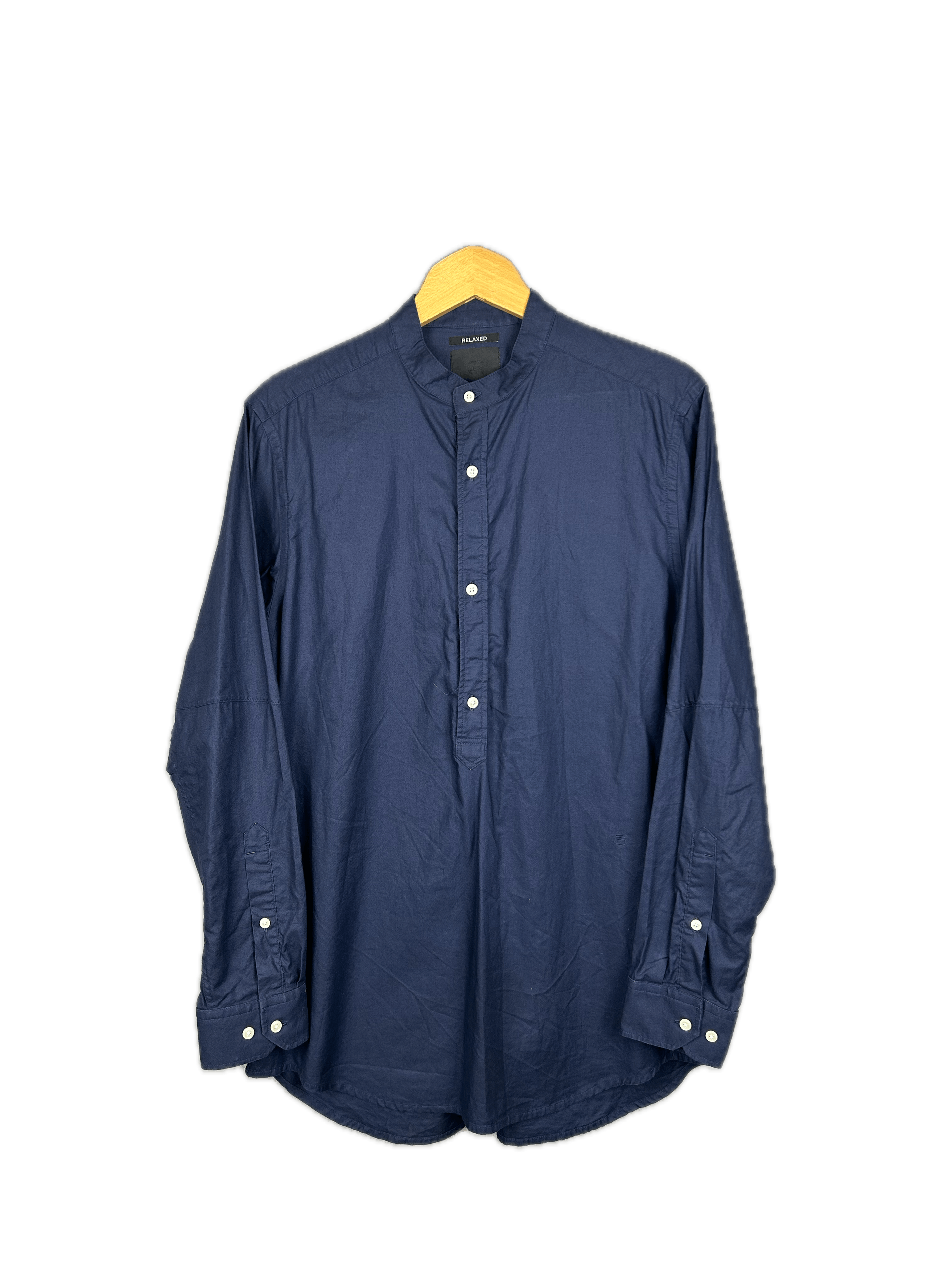 G-Star G-Star Raw Shirt Relaxed Bristum C-Less 1/2 PLK Long Sleeve Size US M / EU 48-50 / 2 - 1 Thumbnail