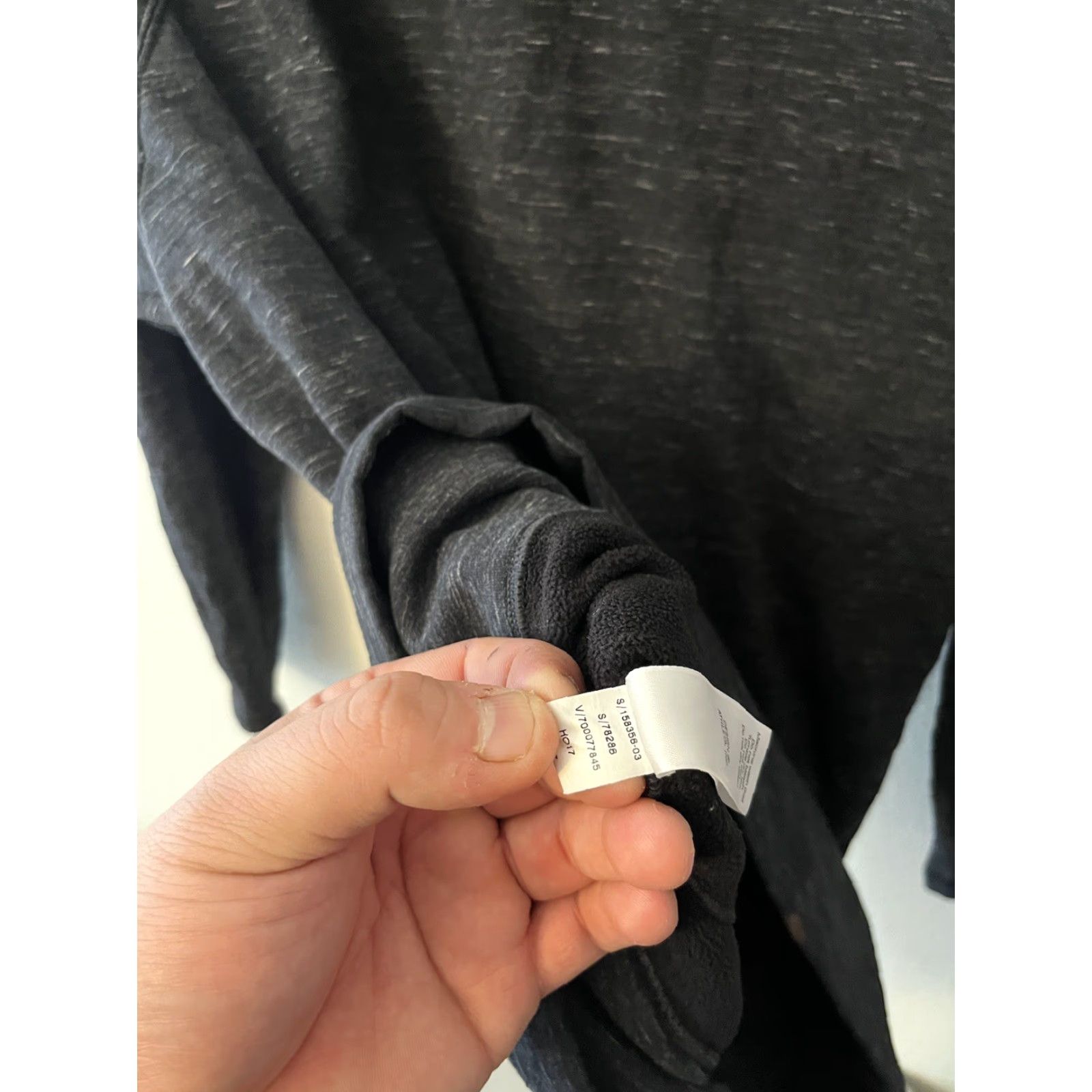 Athleta Athleta Hoodie Womens Long Stronger Full Zip Black Heathered XS Size XS / US 0-2 / IT 36-38 - 4 Thumbnail