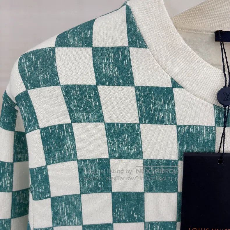 Louis Vuitton Louis Vuitton White and green checkerboard sweatshirt Size US M / EU 48-50 / 2 - 4 Thumbnail