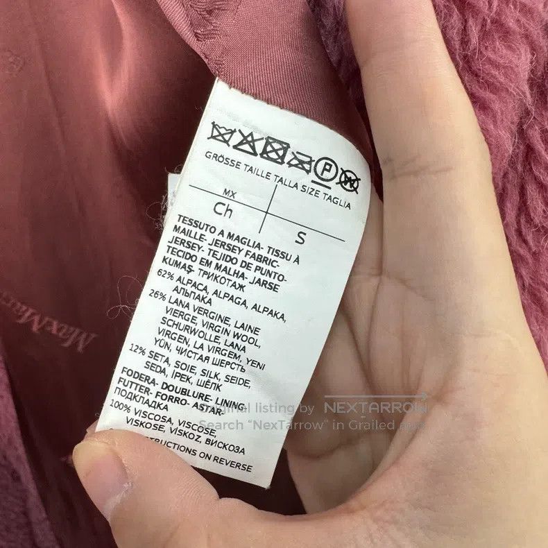 Max Mara Max Mara Raspberry Pink Teddy Alpaca Wool Overcoat Size S / US 4 / IT 40 - 8 Thumbnail