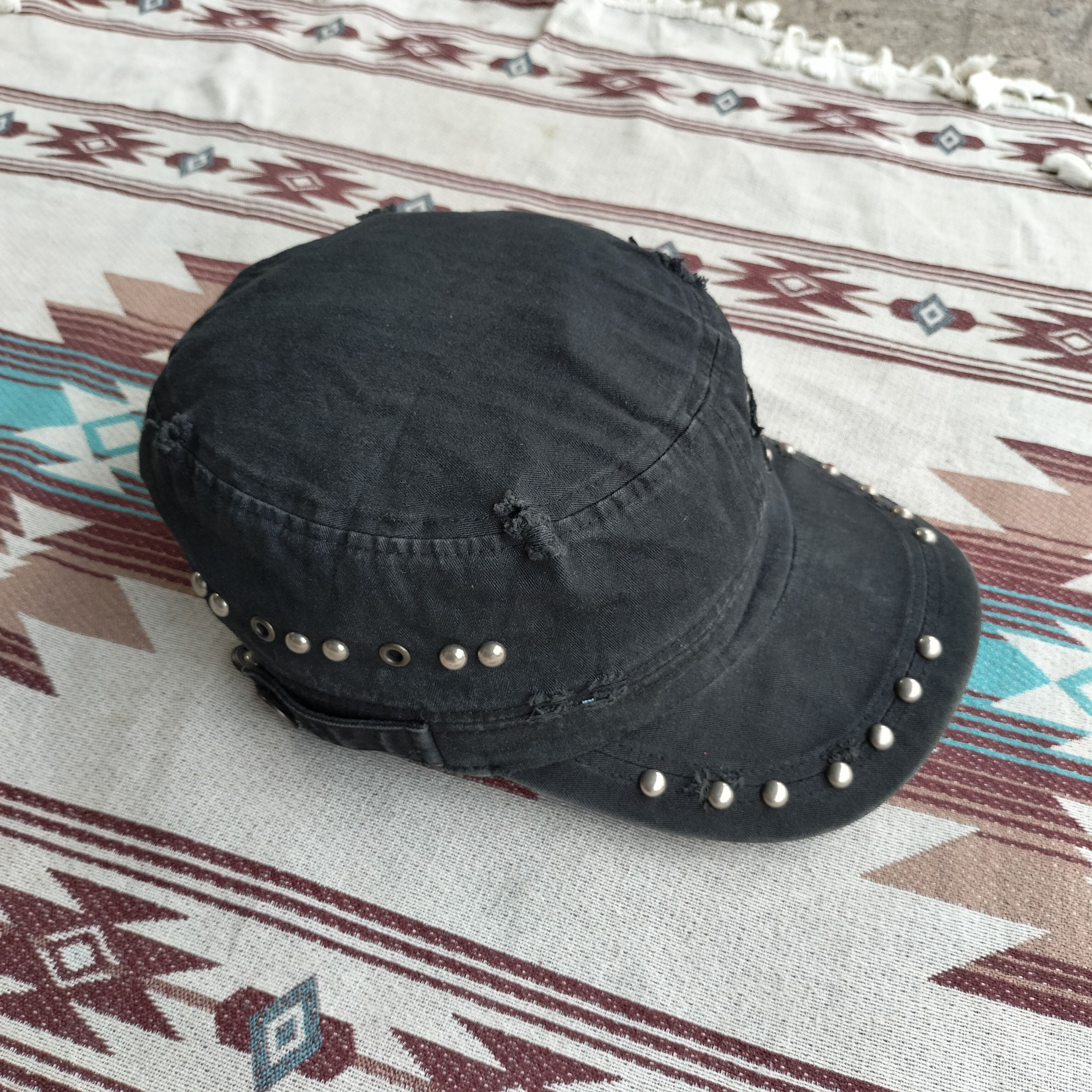 Vintage Army japan grunge style studded cadet hats Size ONE SIZE - 4 Thumbnail