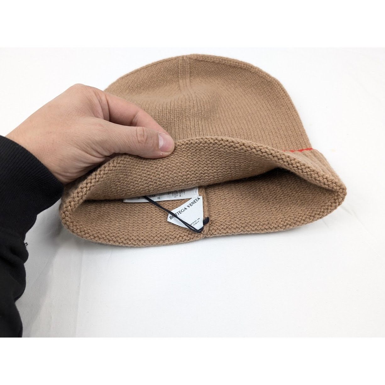 Bottega Veneta o1rshd1 Size: M / Overlock Wool Cashmere Beanie Hat / Cap Size ONE SIZE - 5 Thumbnail