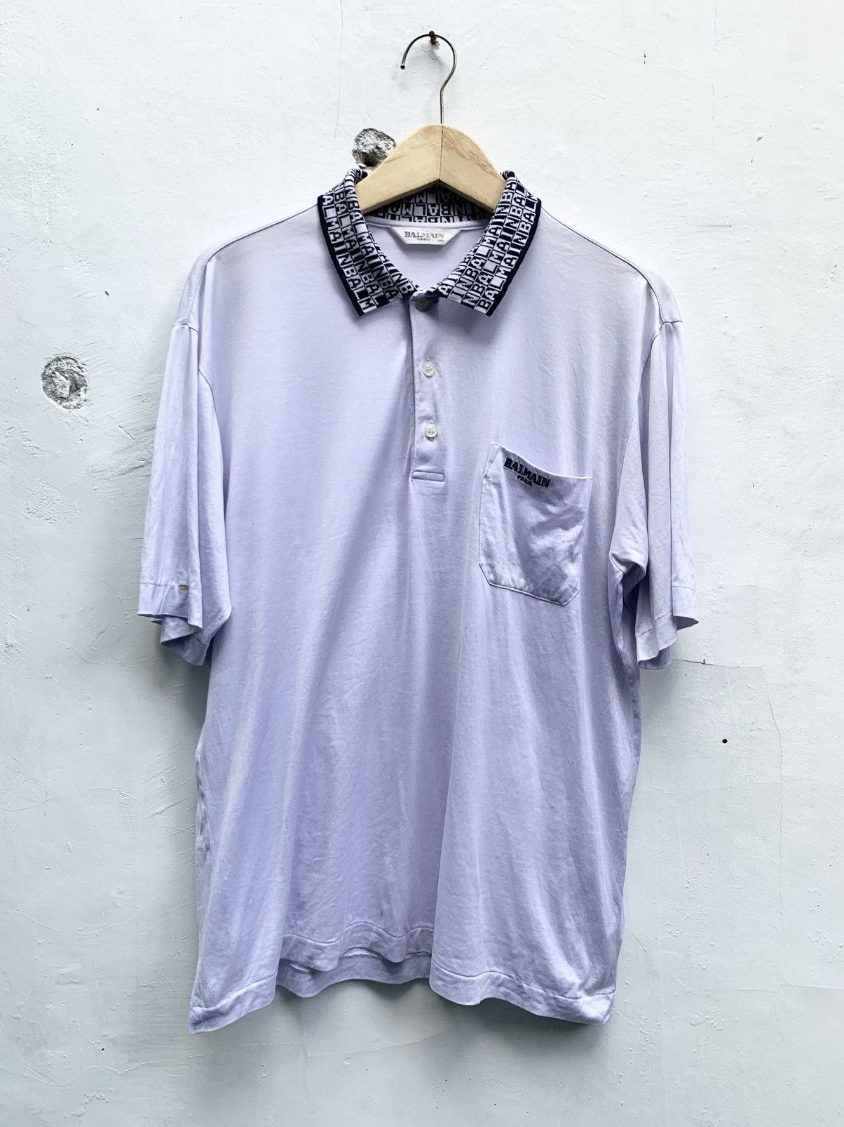 Balmain Vintage balmain paris polo shirt Size US L / EU 52-54 / 3 - 1 Thumbnail