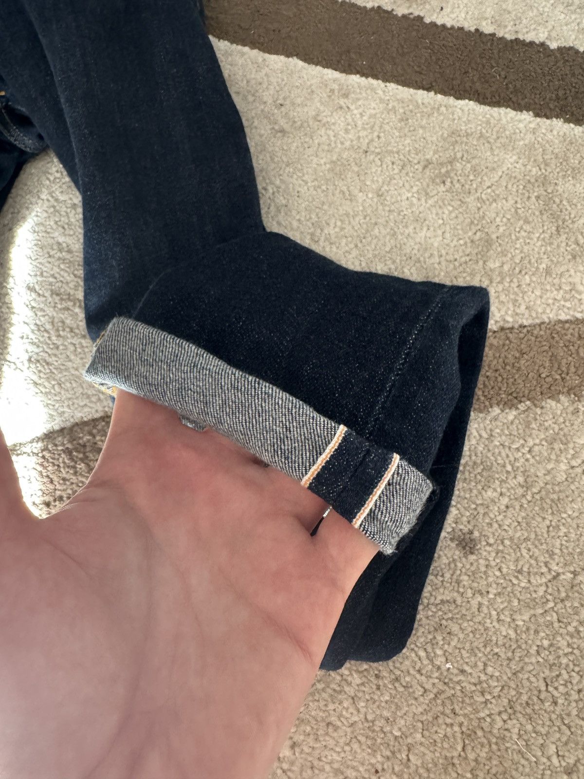 Nudie Jeans NUDIE JEANS MAN SKINNY LIN RINSE SELVAGE STR Size W28/L30 Size US 28 / EU 44 - 14 Thumbnail