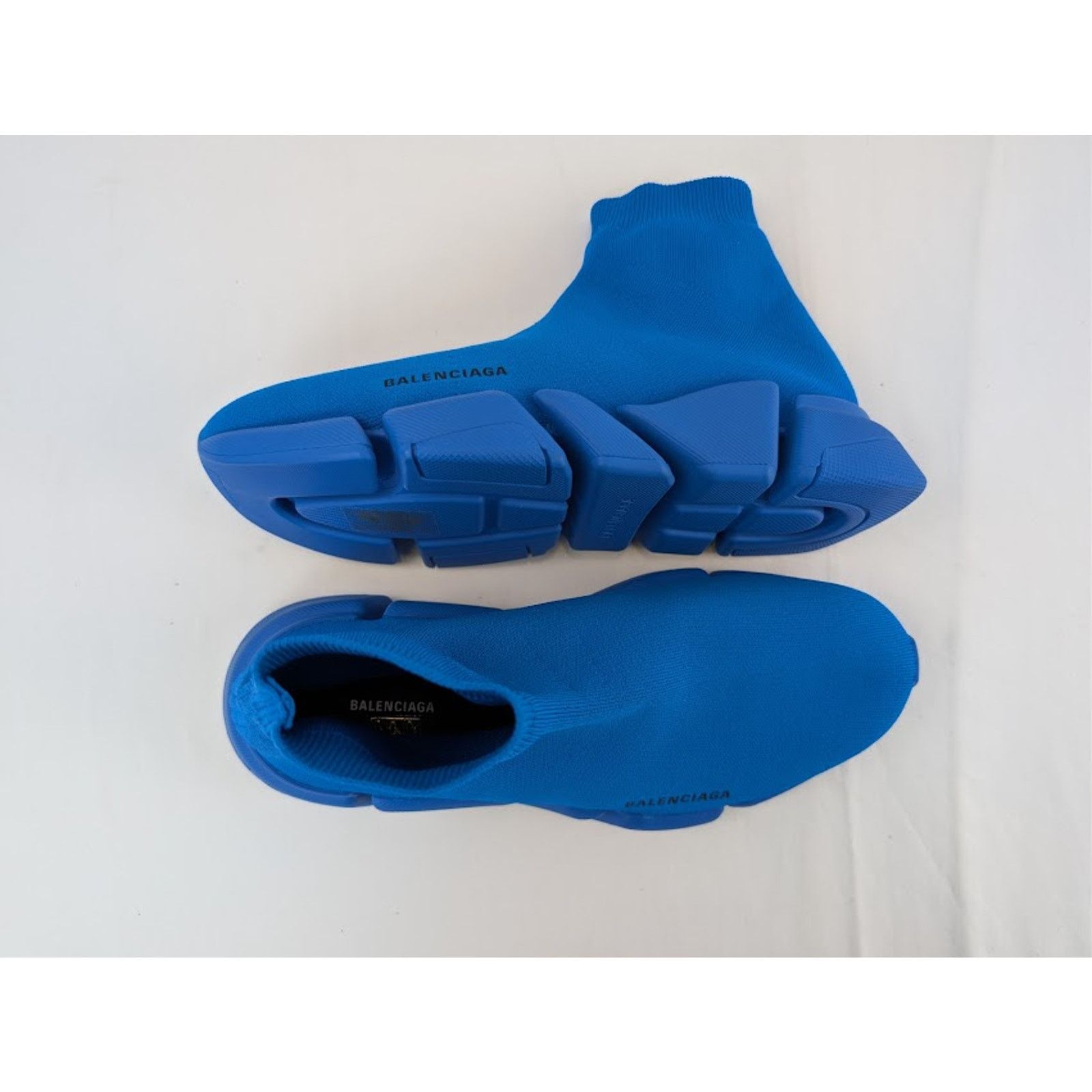 Balenciaga o1rshd1 Speed 2.0 Recycled Knit Sneakers in Dark Blue Size US 12 / EU 45 - 1 Thumbnail