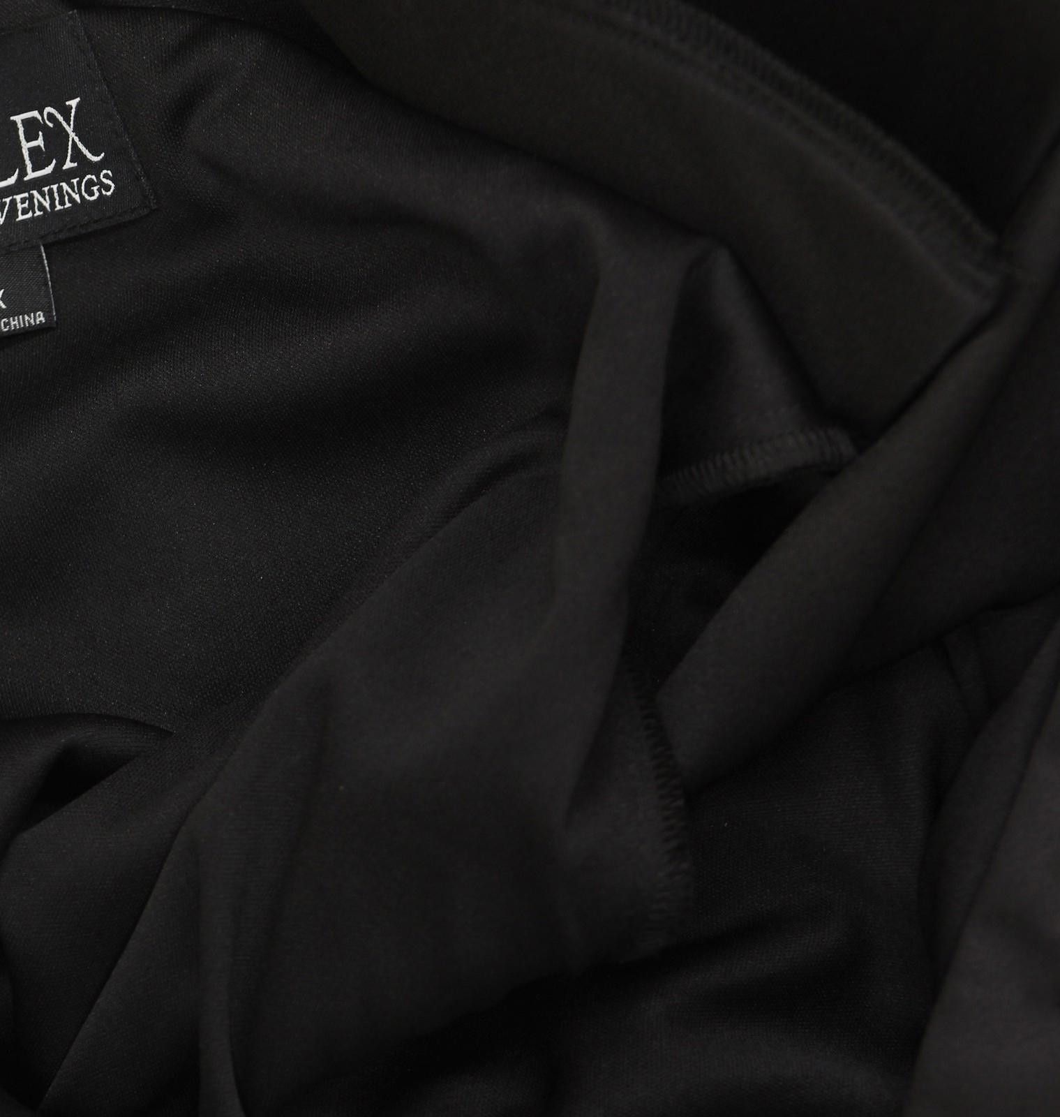 Other Nwt Alex Evenings Tunic Pullover Satin Trim Jacket Black 3x Size 3XL / US 20-22 - 5 Thumbnail