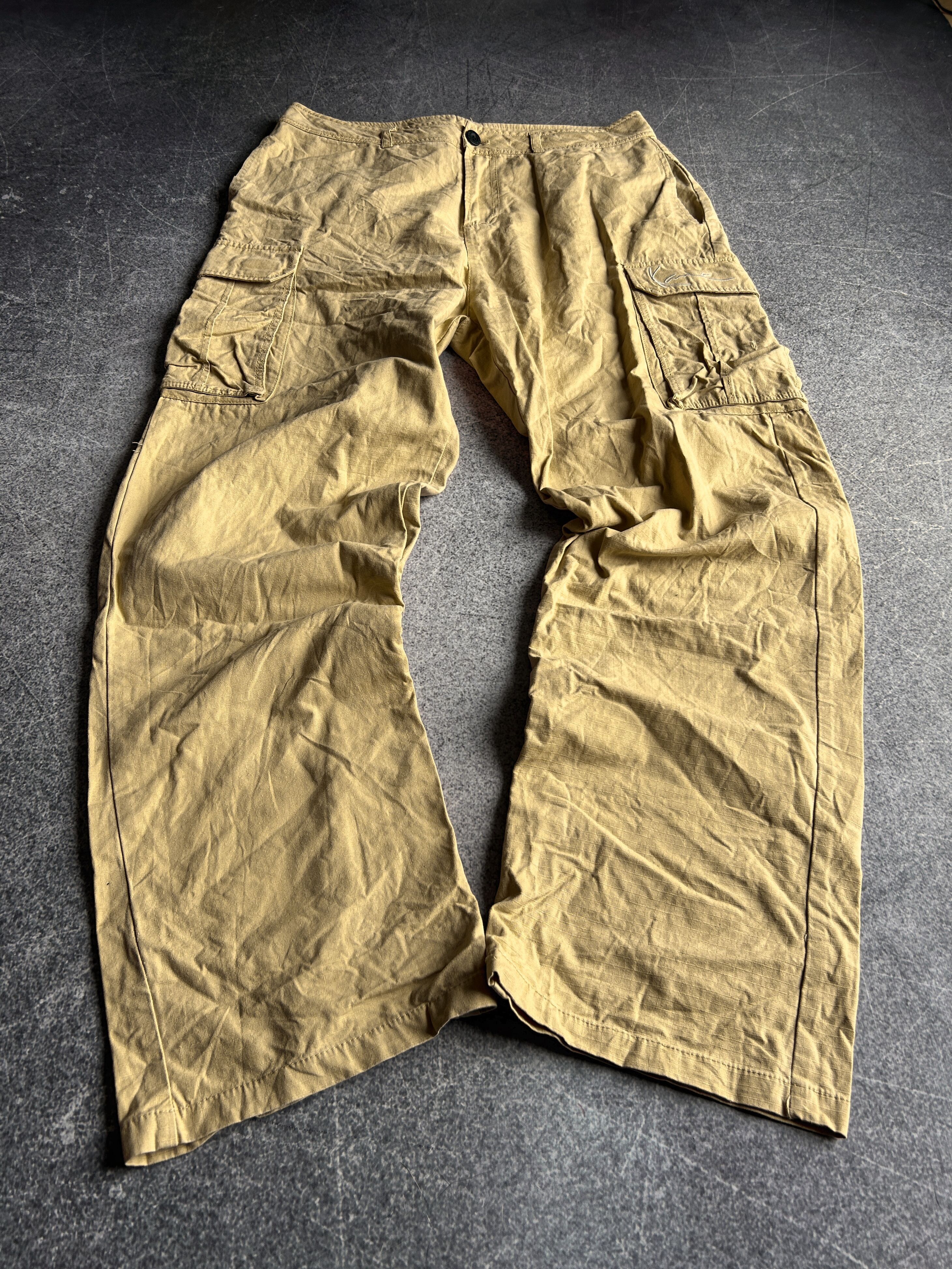 Karl Kani Vintage CRAZY JNCO Style Rap Wahsed Cargo Pants 90s Size US 32 / EU 48 - 1 Thumbnail