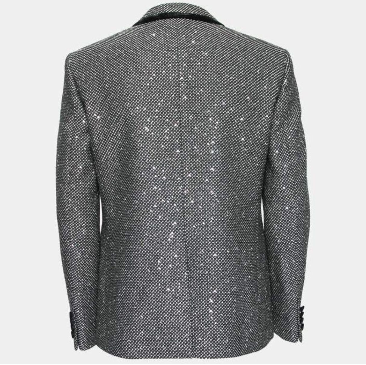 Saint Laurent Paris Saint Laurent Paris Sequinned Blazer Size 50R - 2 Thumbnail
