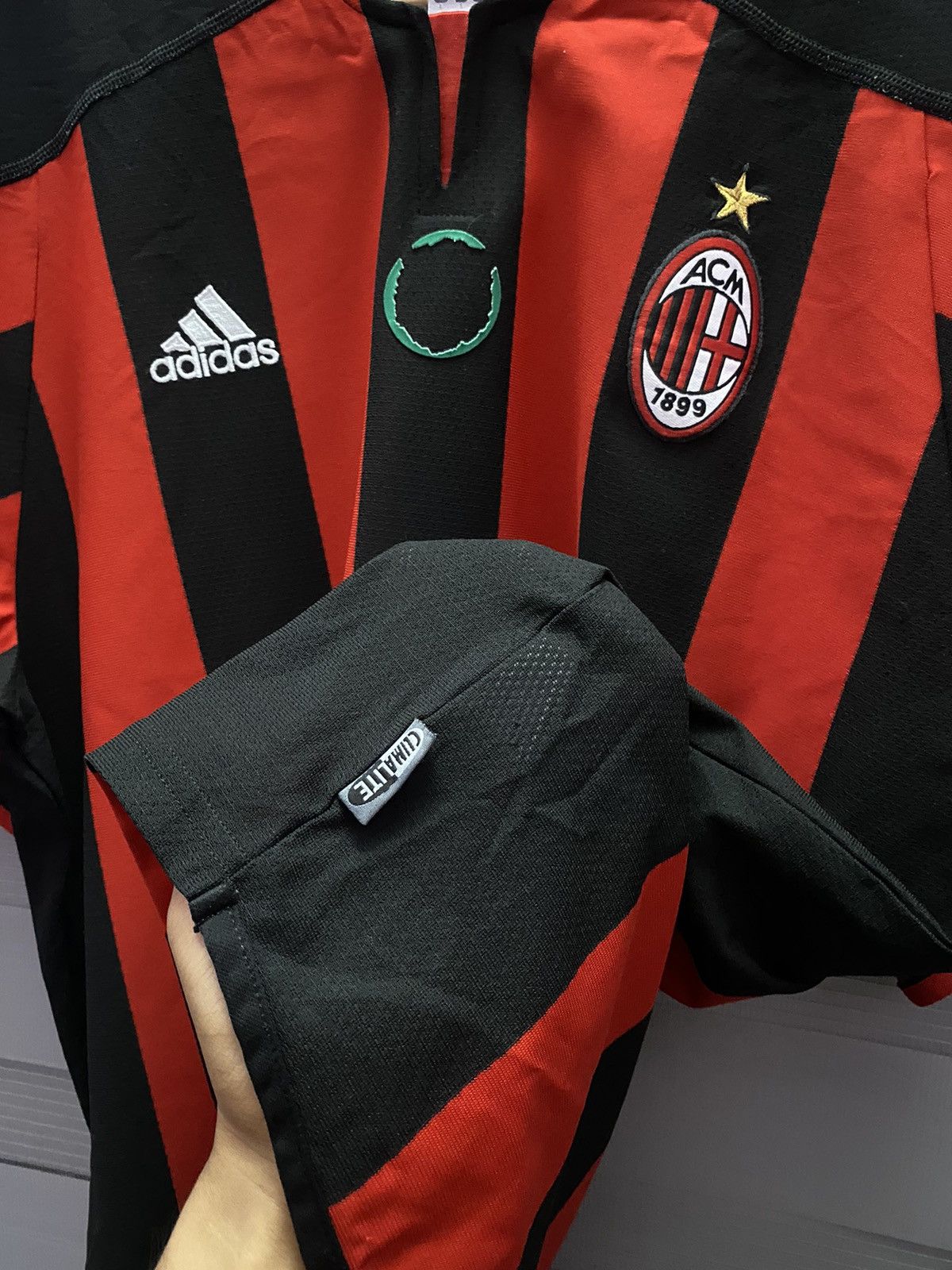 Adidas Vintage Ac Milan 2002/2003 Home Kit Jersey Football Size US XL / EU 56 / 4 - 5 Thumbnail