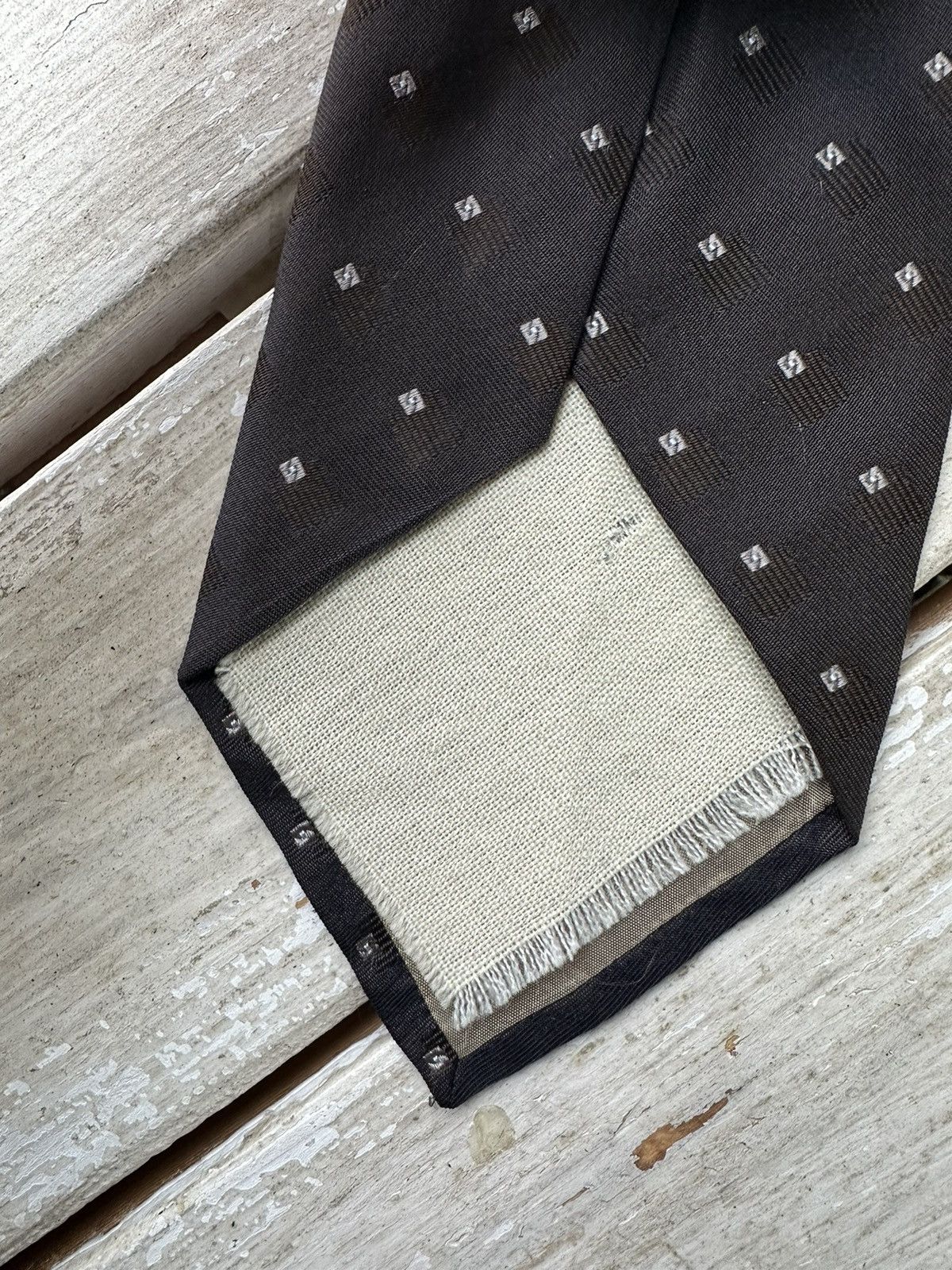 Armani × Giorgio Armani × Vintage 🚨 VINTAGE ARMANI FLANNEL 00s TIE luxury old money Size ONE SIZE - 4 Thumbnail