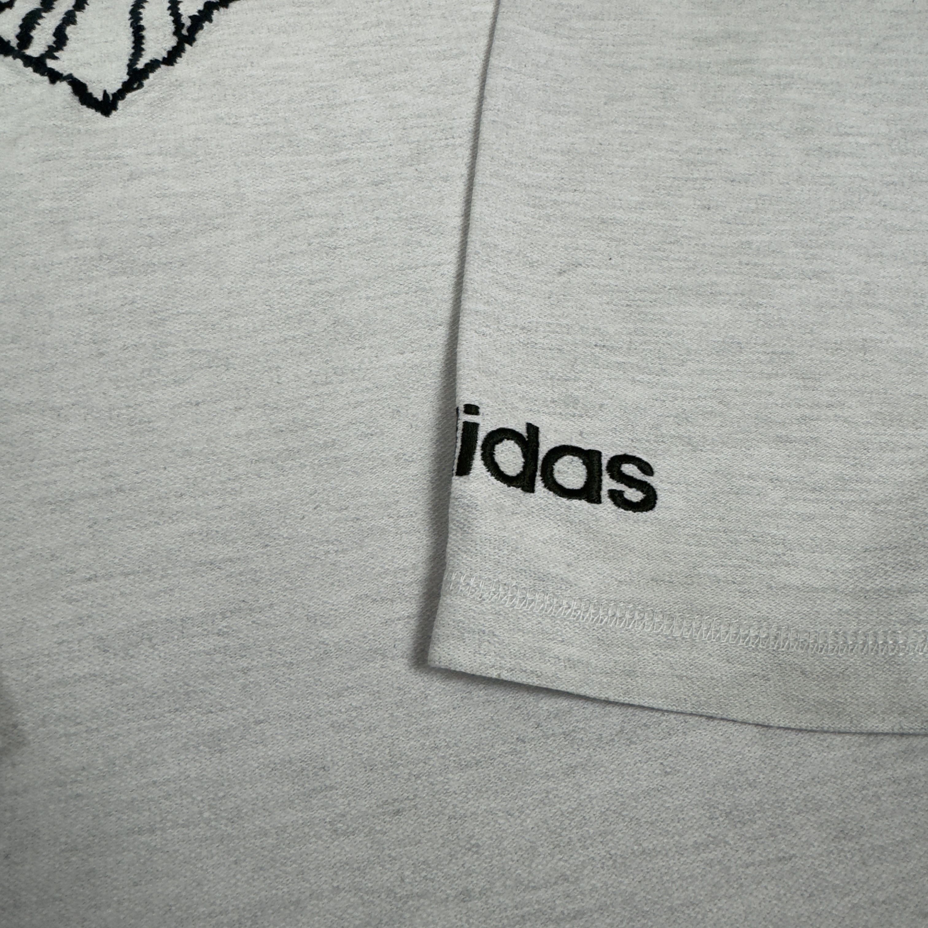Adidas × Vintage Adidas Men Gray Streetball Embroidered Pullover Sweatshirt L Size US L / EU 52-54 / 3 - 4 Thumbnail