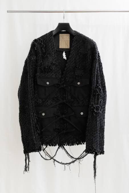 SOSHIOTSUKI Soshiotsuki Lupe Denim Grunge Cardigan Jaket Size US M / EU 48-50 / 2 - 3 Thumbnail