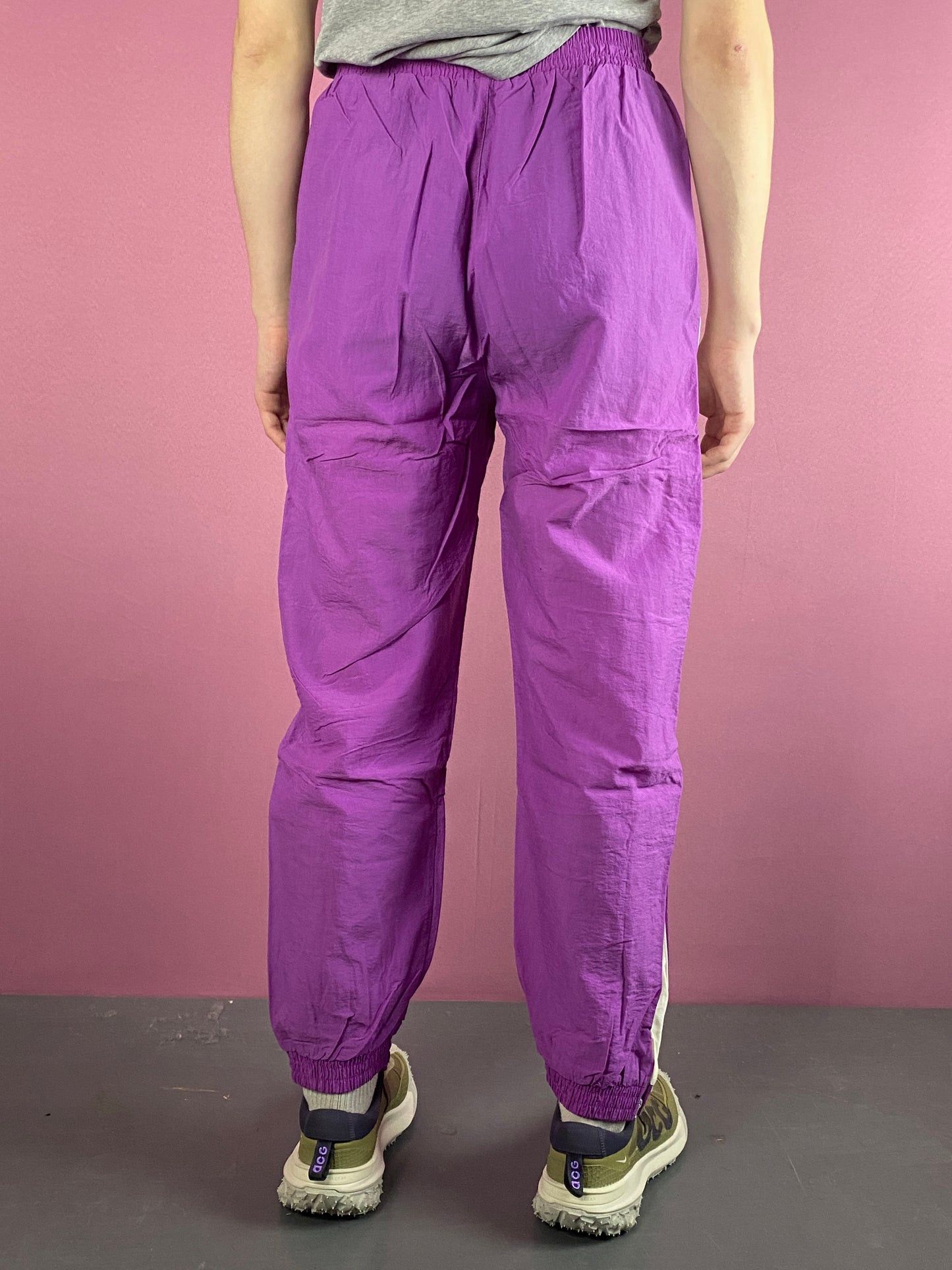 Adidas × Vintage 90s Vintage Men's Side Tape Track Pants - M Size US 34 / EU 50 - 4 Thumbnail