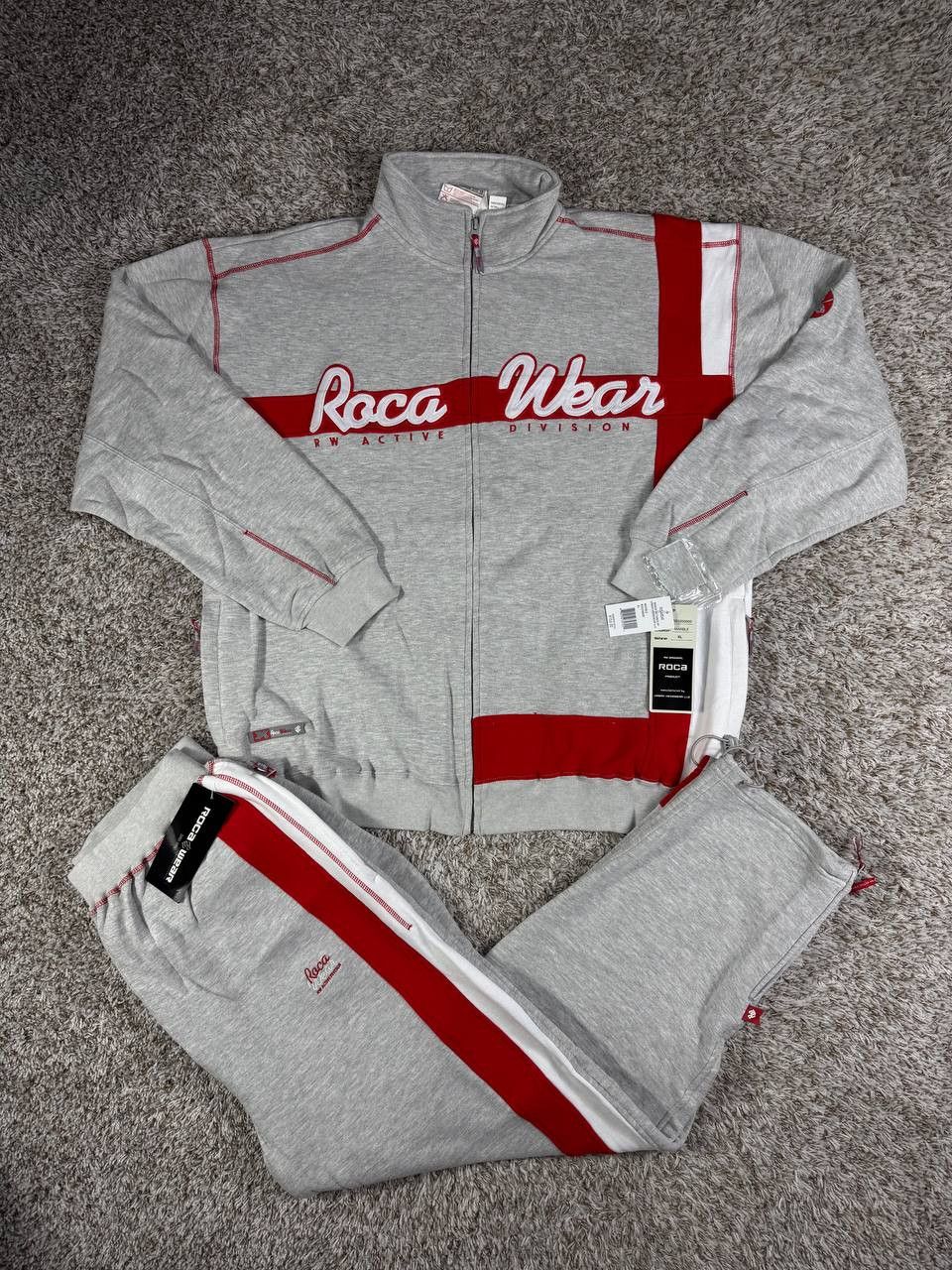 Rocawear Rocawear Tracksuit Y2K Hip Hop Jacket Pants Set XL 2000s Size US XL / EU 56 / 4 - 1 Thumbnail