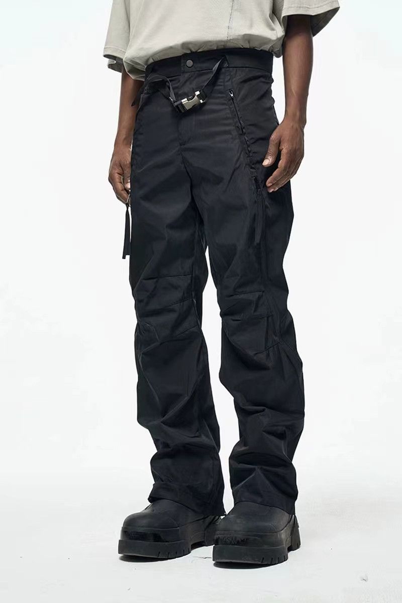 Designer × Japanese Brand × Vintage Vintage Street Loose Micro Flare Nylon Casual Pants Size US 28 / EU 44 - 1 Thumbnail