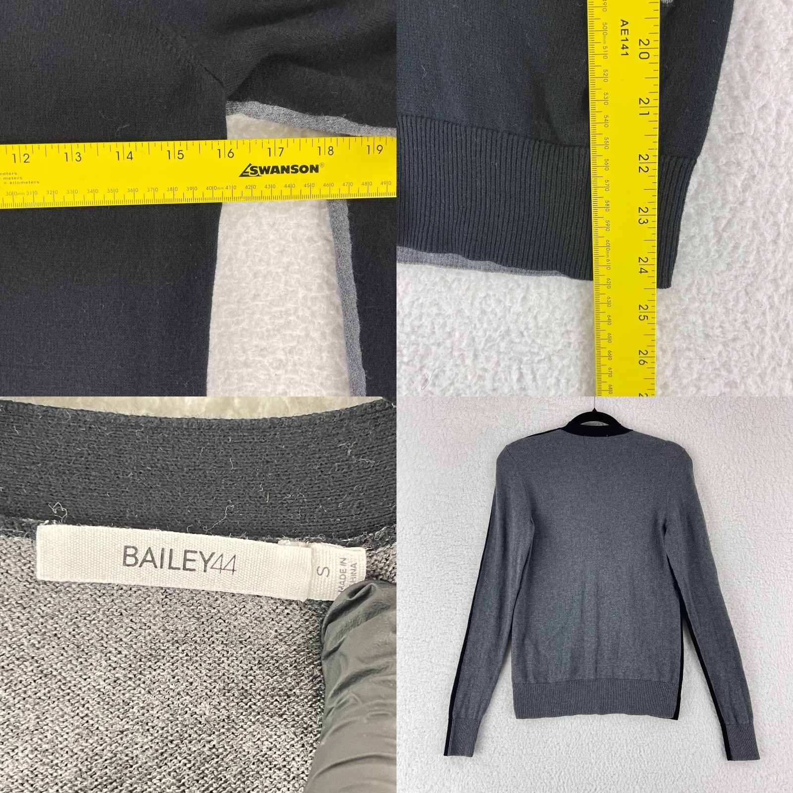Bailey 44 Bailey 44 Cardigan Sweater Womens Small Black Snap Button Long Sleeve V-Neck Casual Shirt Size S / US 4 / IT 40 - 8 Thumbnail