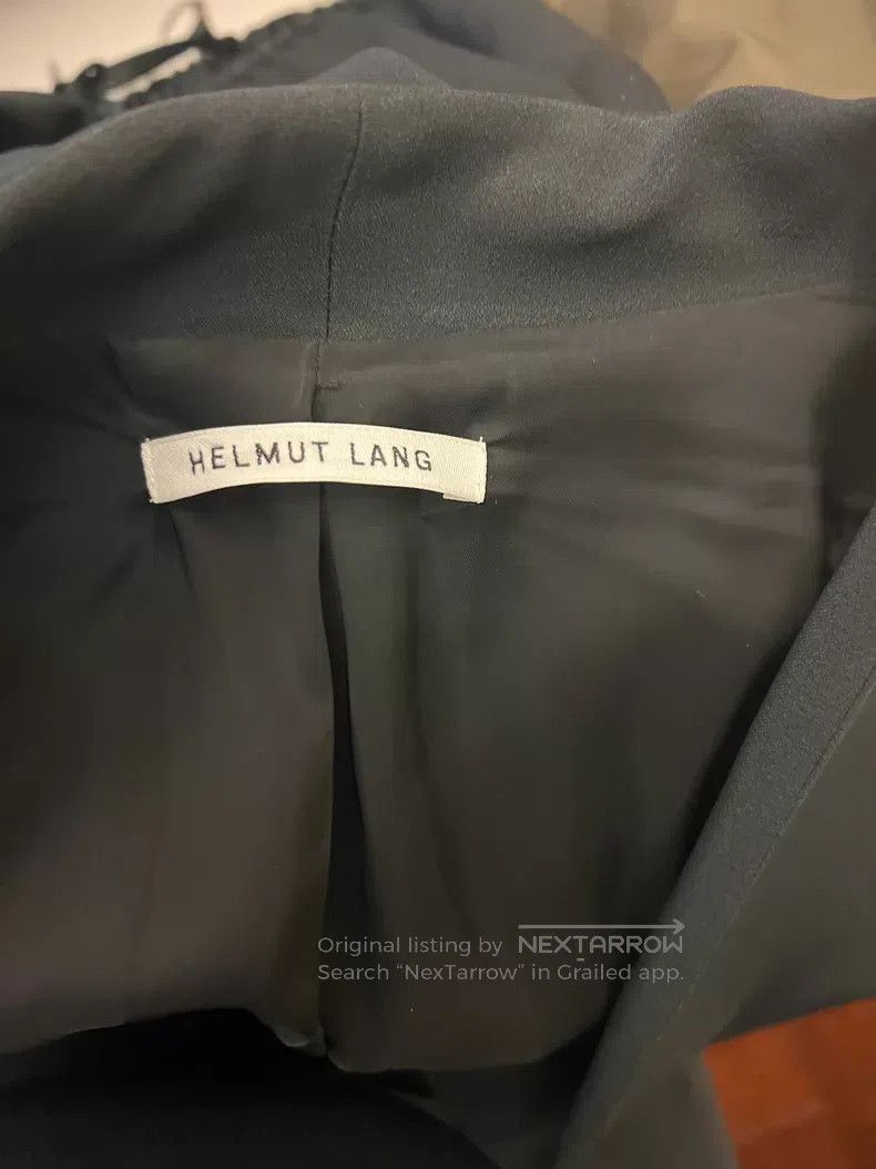 Helmut Lang Helmut Lang Black Coat, 54% Cotton 46% Polyester, Loose Fi Size M / US 6-8 / IT 42-44 - 4 Thumbnail