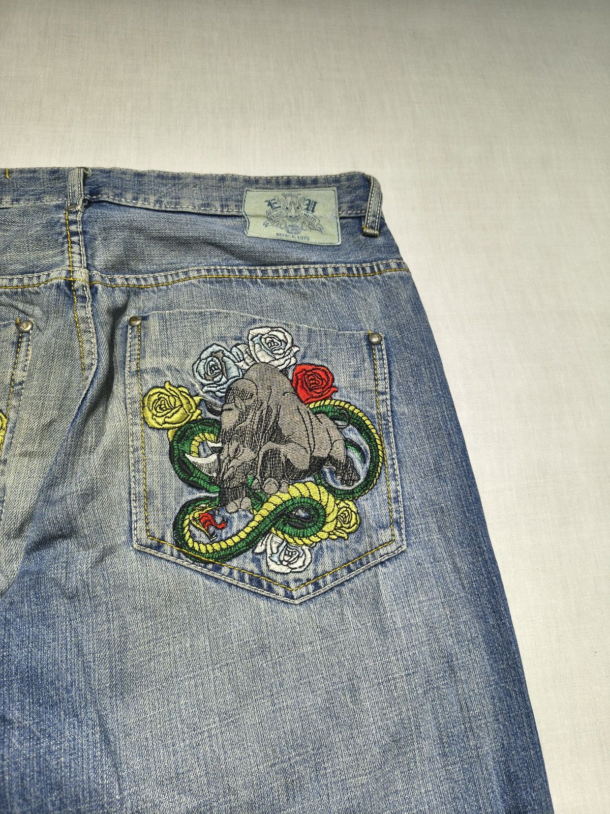 Ecko Unltd. CRAZY RHINO EMBROIDERED ECKO UNLIMITED JEANS 🦏(025) Size US 36 / EU 52 - 5 Thumbnail