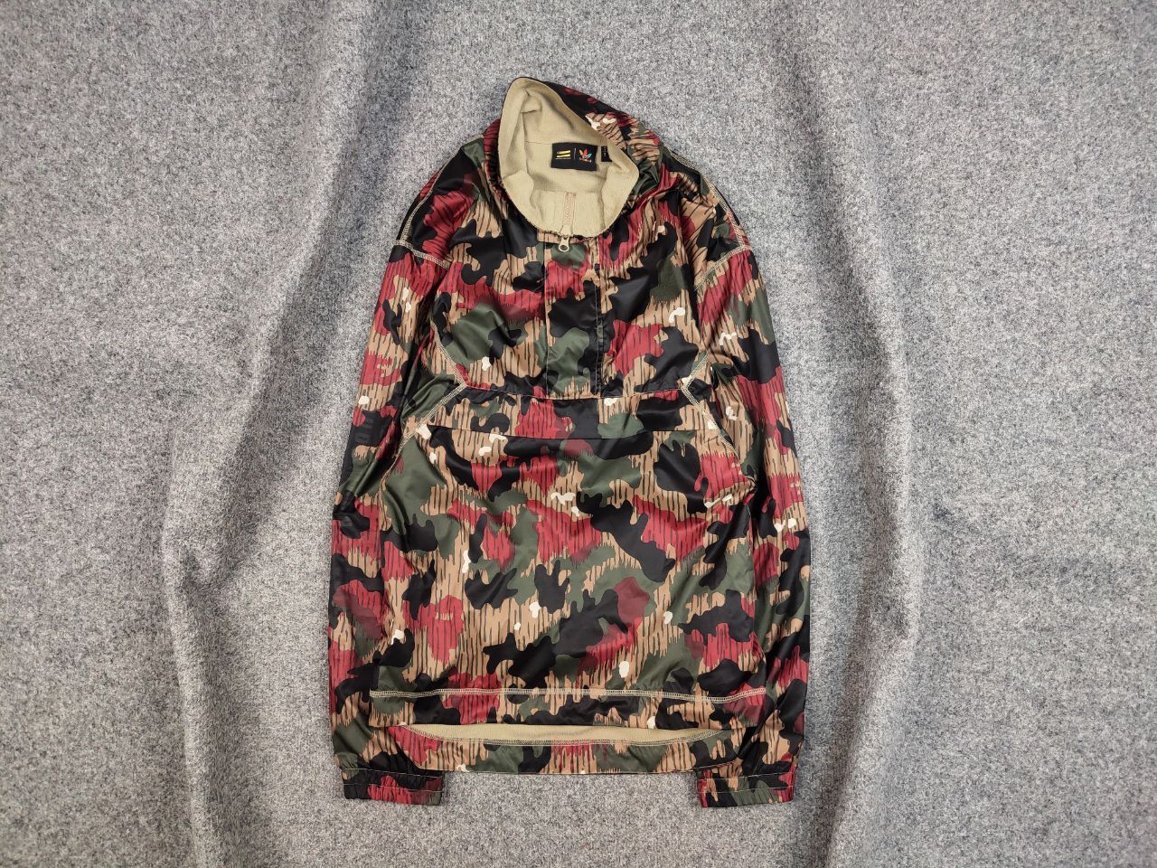 Adidas Pharrell Streetwear Adidas x Pharrell Williams Camo Light anorak half zip Jacket Grailed