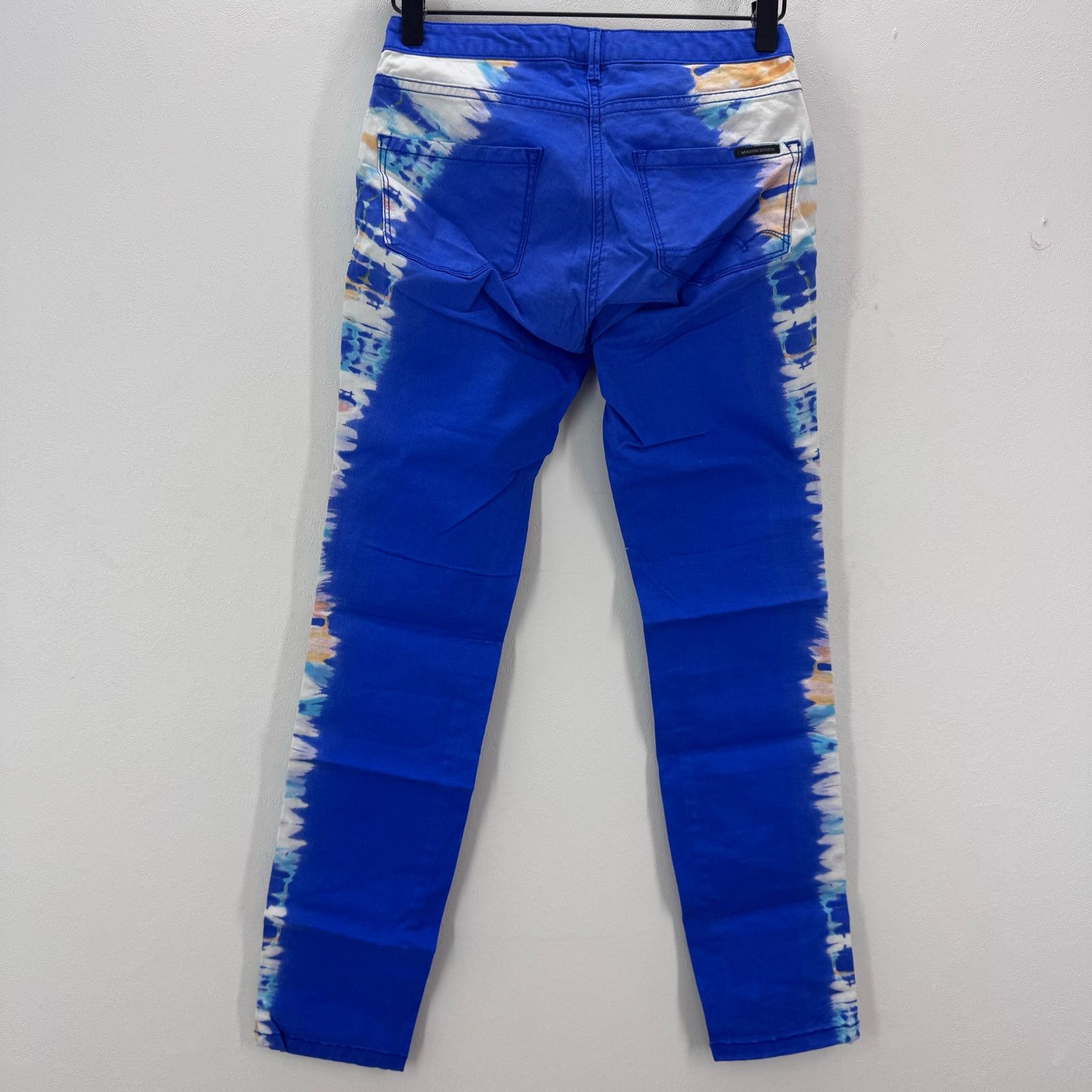 Scotch & Soda Maison Scotch Women's Side Tie Dye Skinny Jeans Blue size 29 Size 29" - 3 Thumbnail
