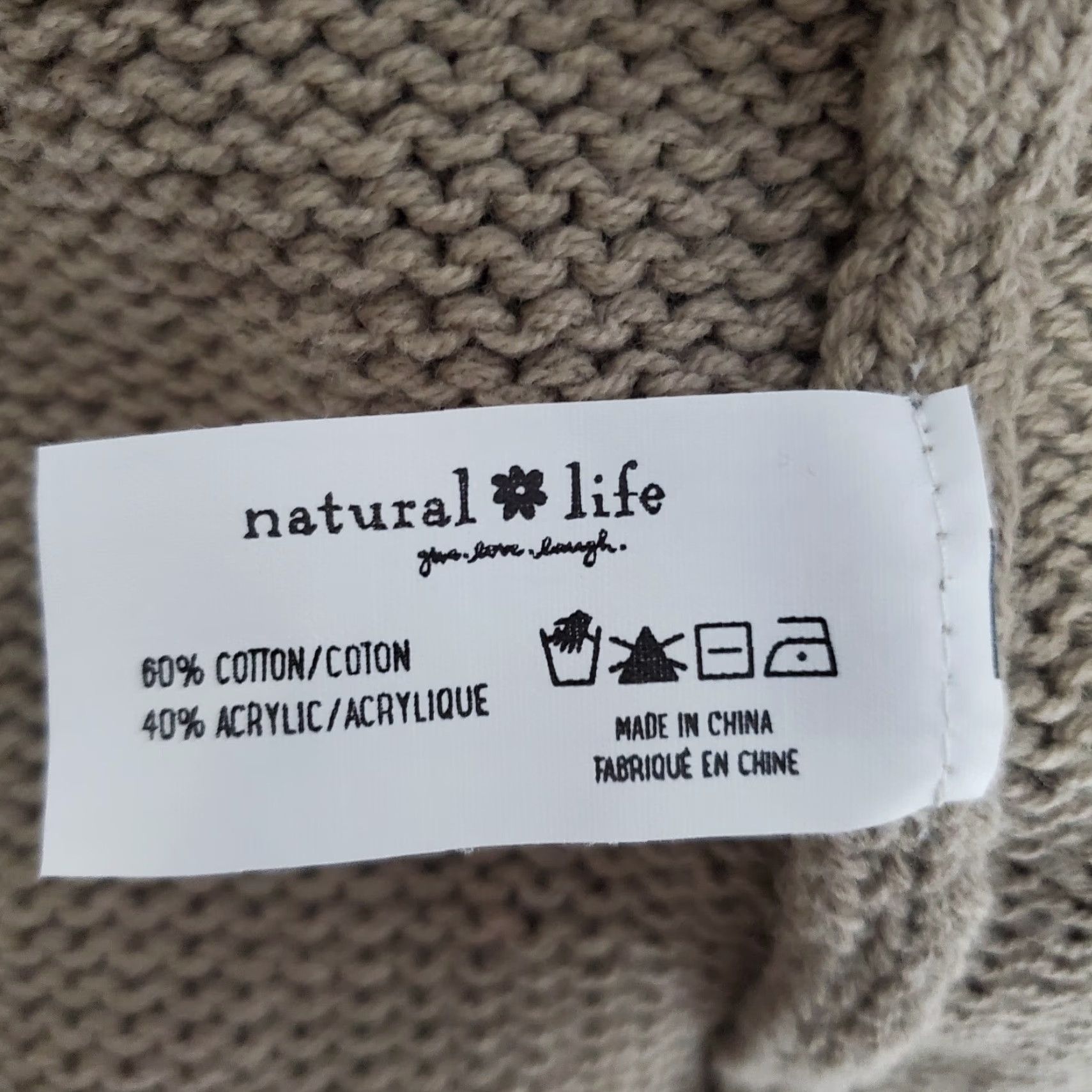 Vintage Natural Life Sweater Womens L Pullover Brown Knit Blue Trim Boho Slouchy Casual Relaxed Knit 60% Cotton 40% Acrylic Vintage No Mens Womens Size L / US 10 / IT 46 - 7 Thumbnail
