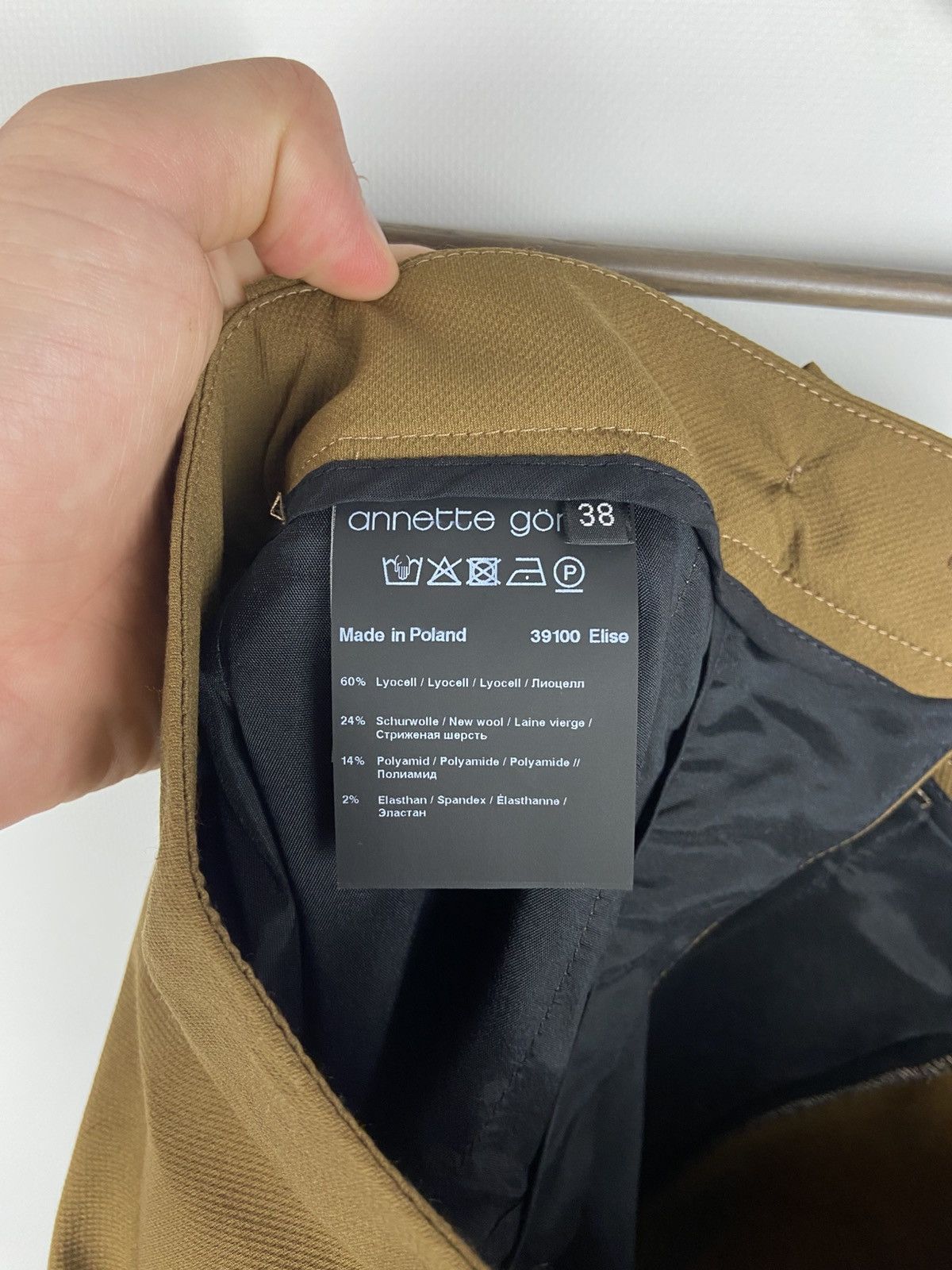 Annette Gortz ANNETTE GORTZ STRAIGHT TABAK PANTS ELISE WITH LOW POCKETS Size 26" / US 2 / IT 38 - 18 Thumbnail