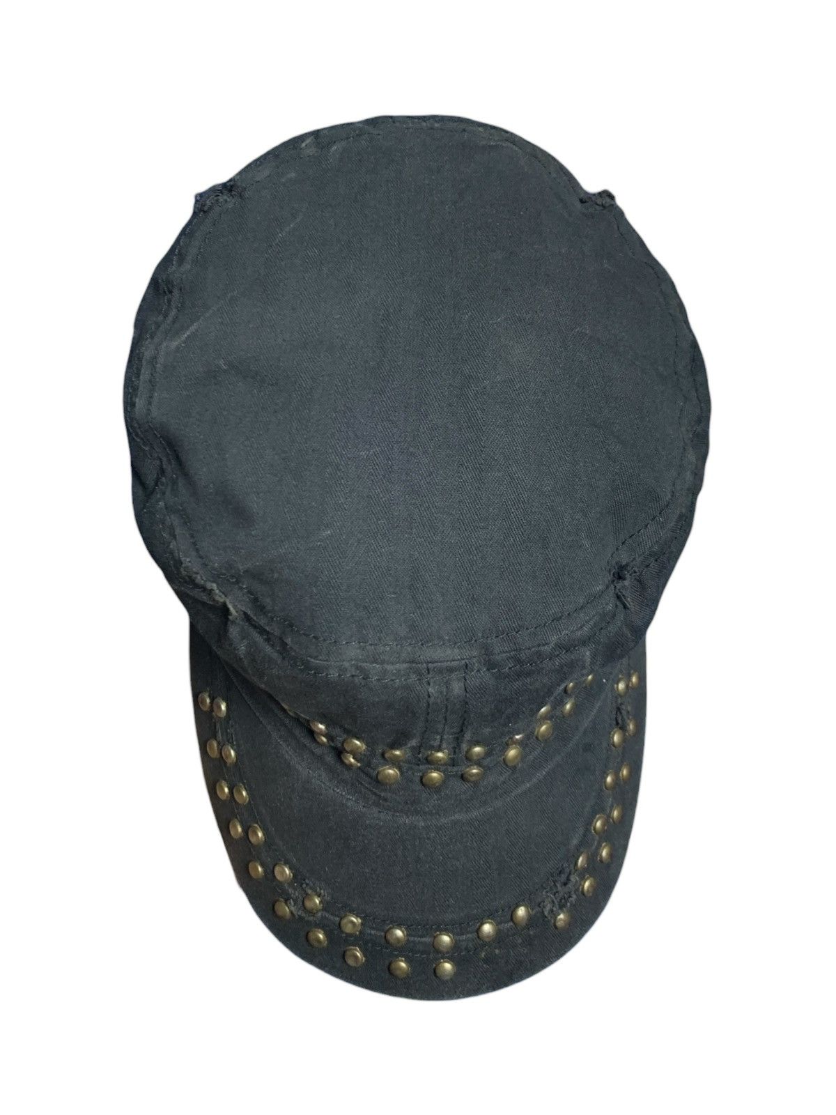 14th Addiction Sun Faded Black Military Radical Studded Cadet Hat Punk Size ONE SIZE - 3 Thumbnail
