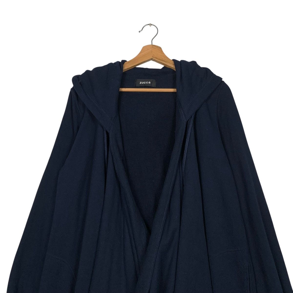 Zucca Zucca Buttonless Hooded Overcoat Size M / US 6-8 / IT 42-44 - 2 Thumbnail