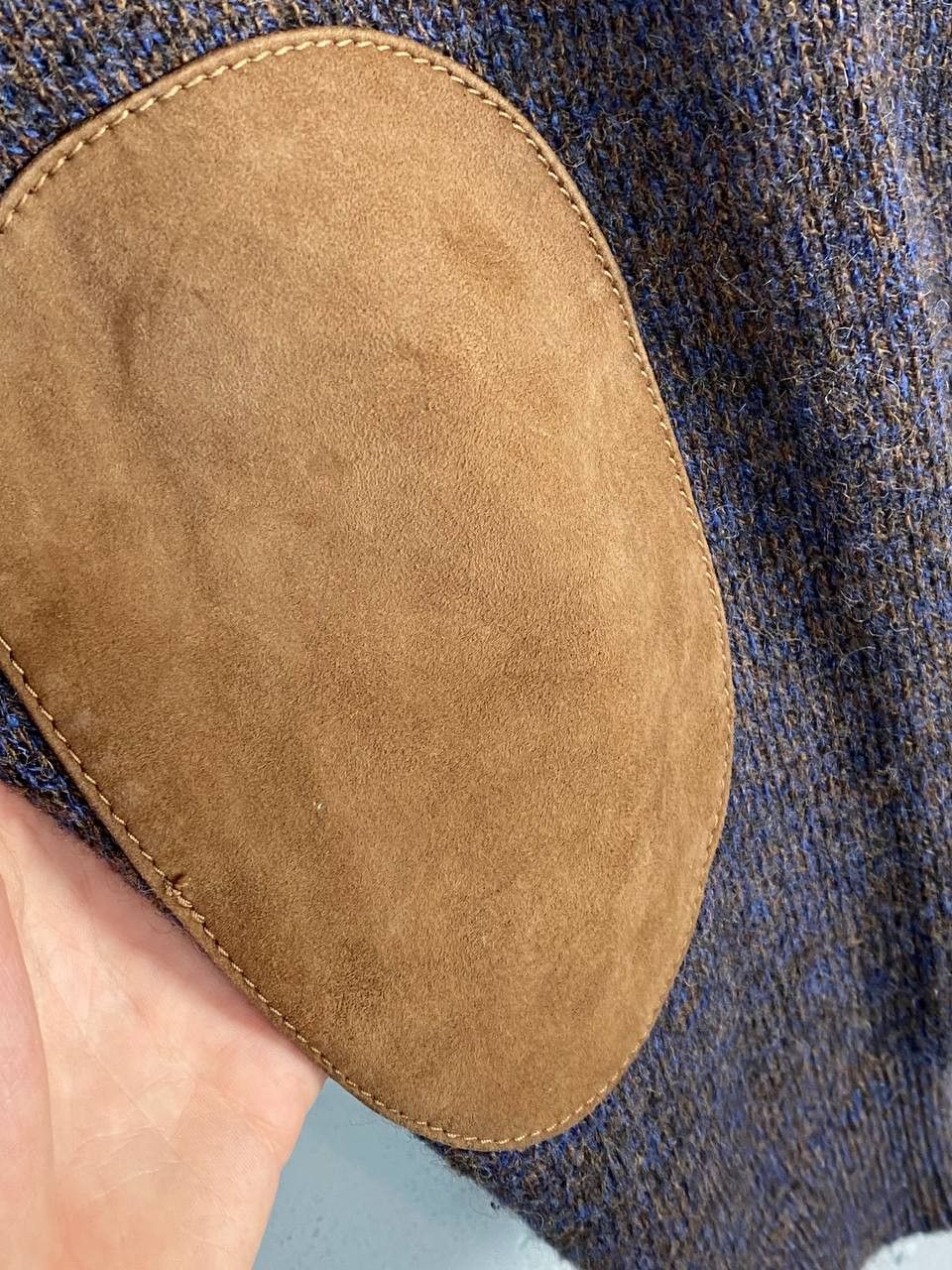 Alfred Dunhill 1690$ RRP Alfred Dunhill Camel Hair Calf Skin Sweater Size US XXL / EU 58 / 5 - 6 Thumbnail
