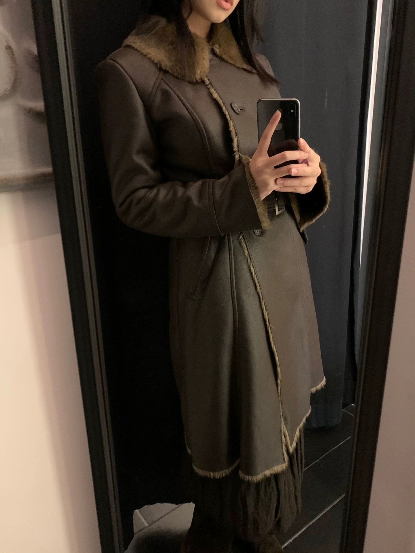 Balmain Balmain Suede Eco-Fur Coat 38 Size XS / US 0-2 / IT 36-38 - 4 Thumbnail