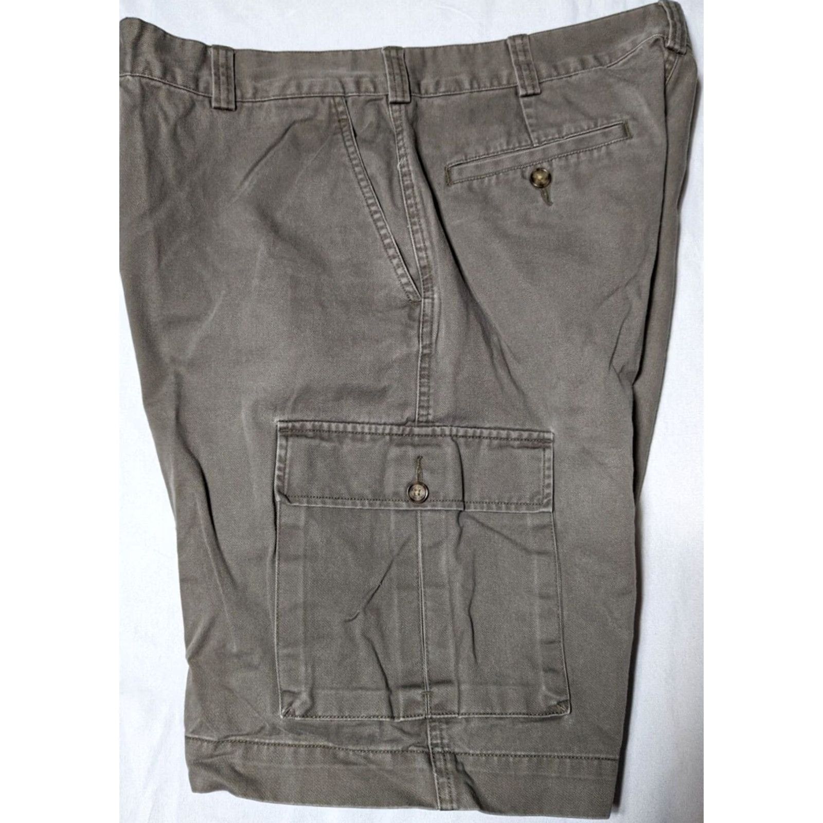 Jos. A. Bank JOS. A. BANK Men Cargo Shorts 10" 38 Taupe 100% Cotton Brown Regular Size Size US 38 / EU 54 - 3 Thumbnail