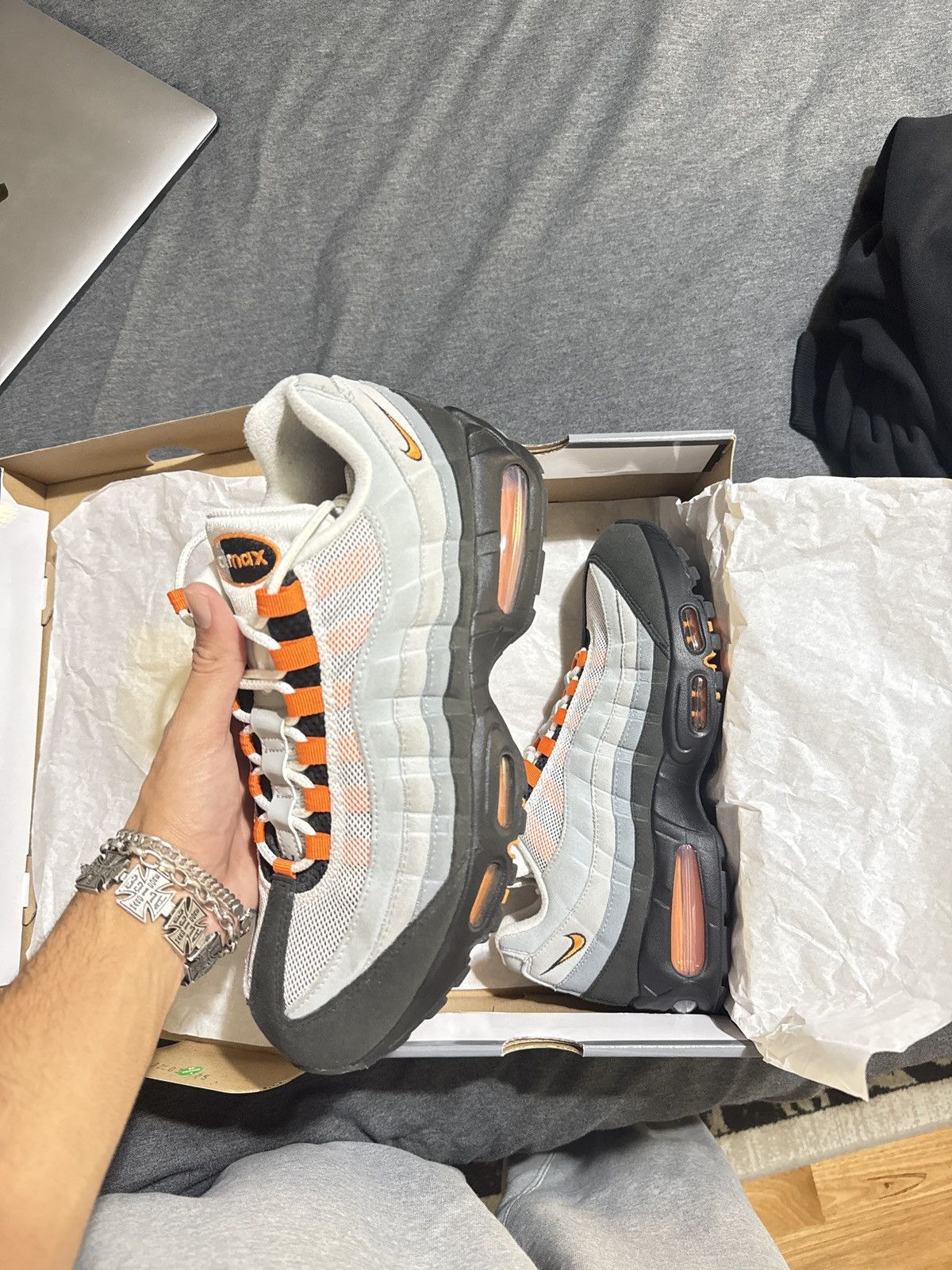 Nike Air max 95 Big Bubble Mandarin Size US 10 / EU 43 - 6 Thumbnail