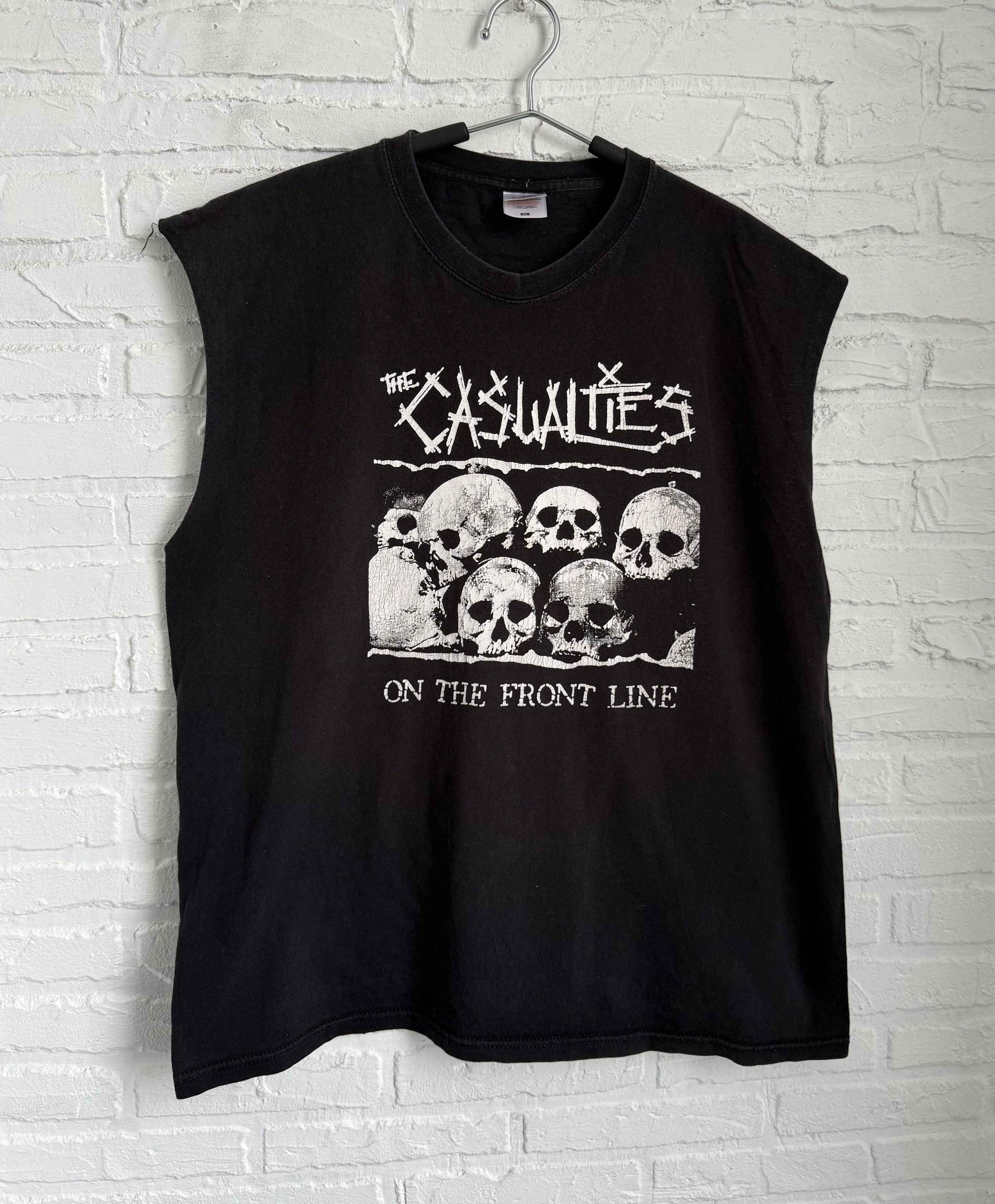 Band Tees Vintage 2004 The Casualties On the front line tank t-shirt Size US XL / EU 56 / 4 - 1 Thumbnail