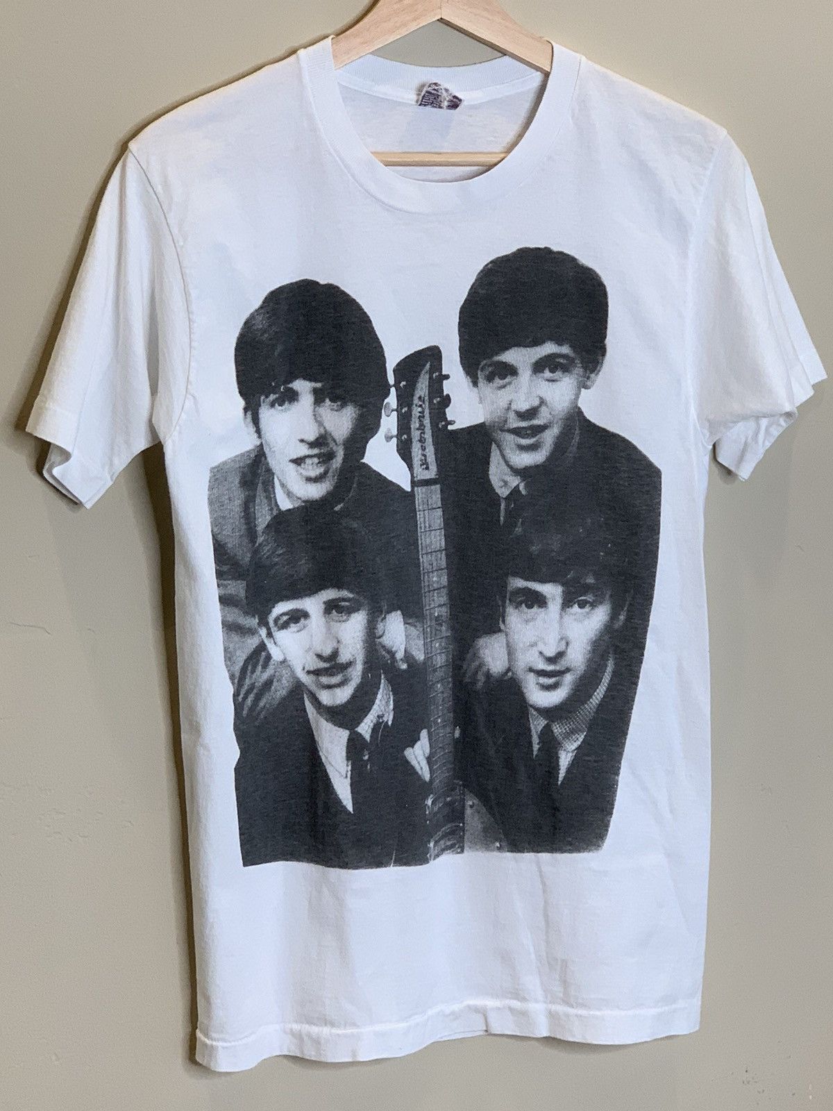 Band Tees RARE Vintage 80s The Beatles Photo Promo Single Stitch Shirt Size US M / EU 48-50 / 2 - 1 Thumbnail