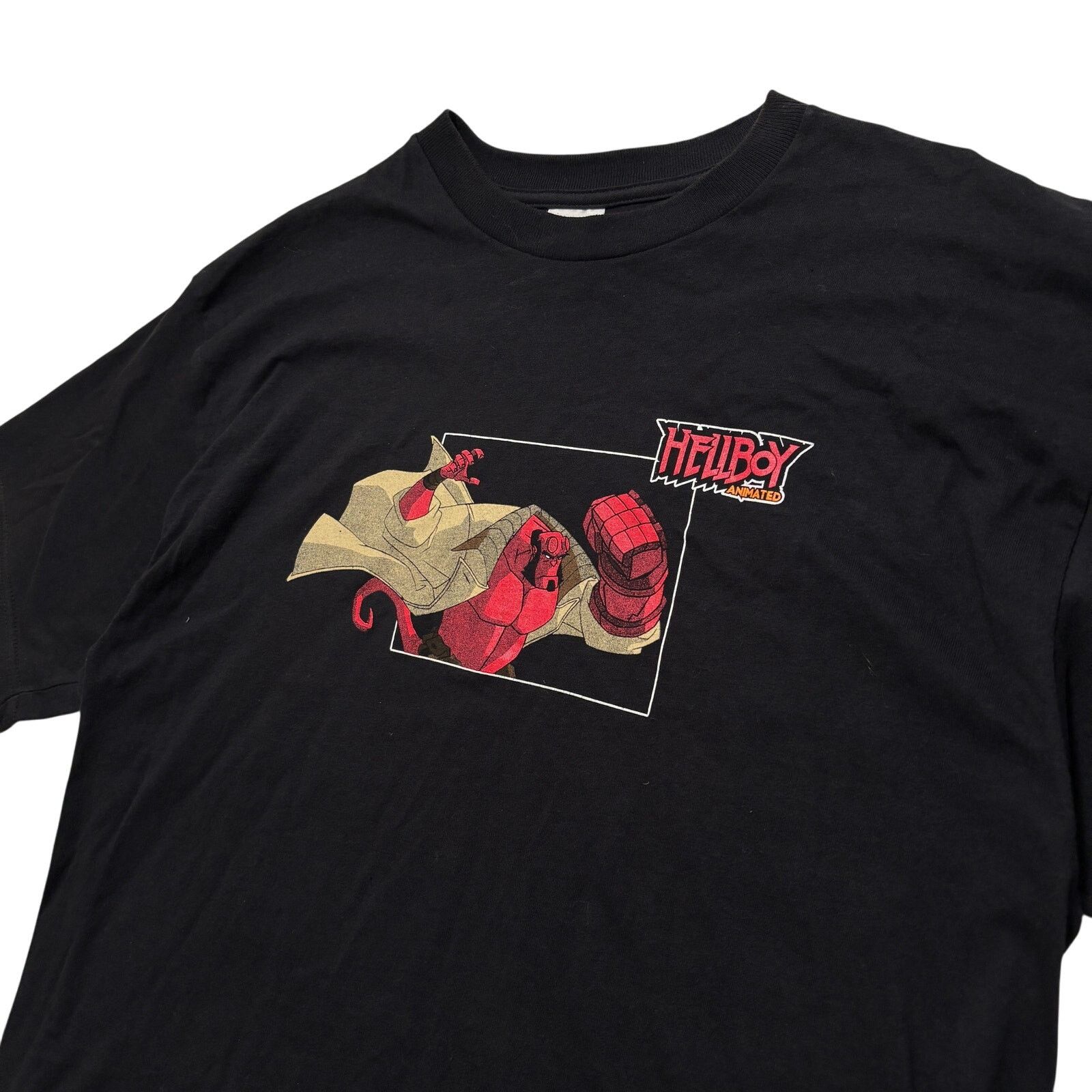 Delta VTG Y2K 00s Hellboy Animated Series Black Graphic T-Shirt L Size US L / EU 52-54 / 3 - 2 Thumbnail