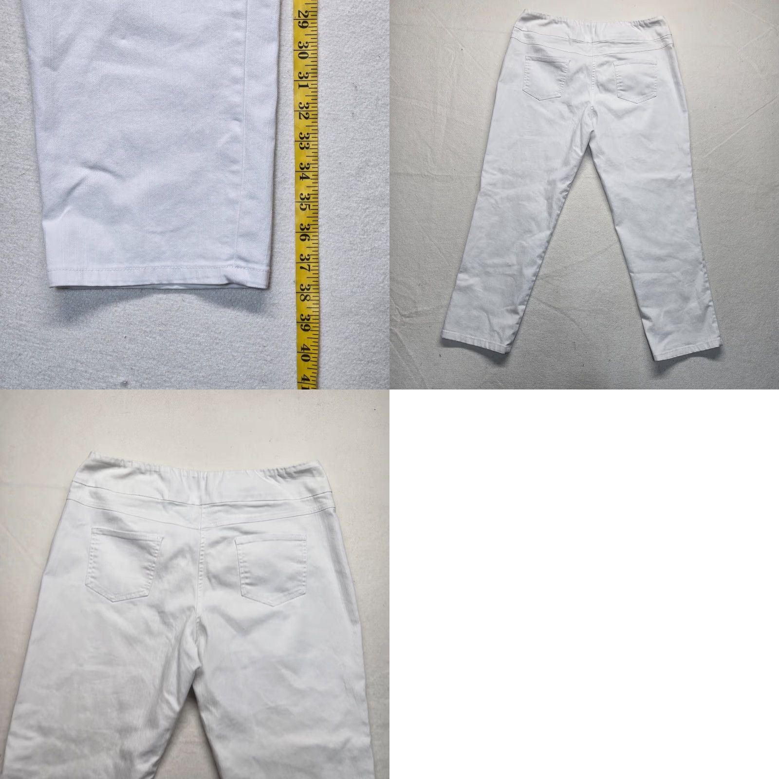 Vintage VINTAGE Ruby Rd. Wide Leg Pants Lightweight Adult Women's Size 16 White Pleated High Rise Relaxed Bohemian Size 38" / US 16 / IT 52 - 8 Thumbnail
