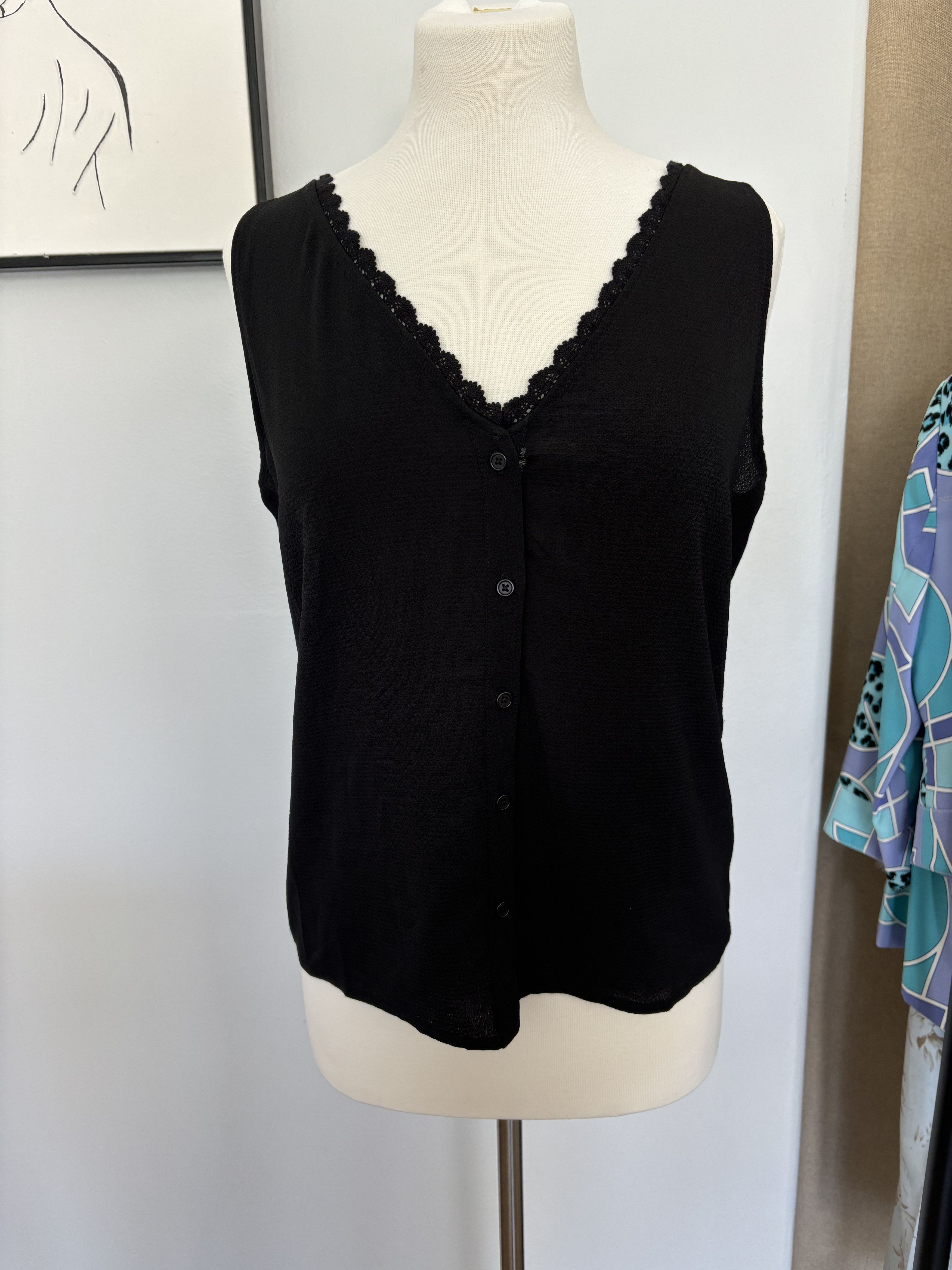 Burton BURTON of London black tank top Size L / US 10 / IT 46 - 1 Thumbnail