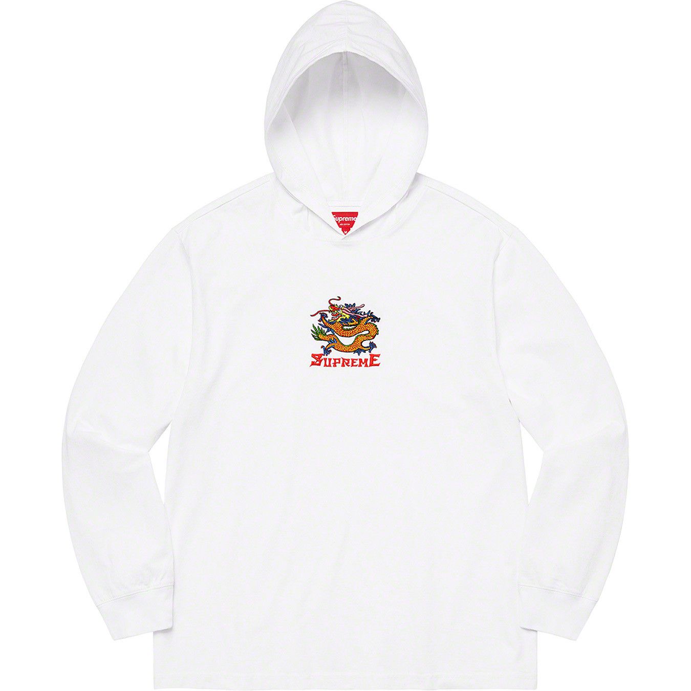 Supreme Supreme Dragon Hooded L/S Top Black LONG SLEEVE HOODIE