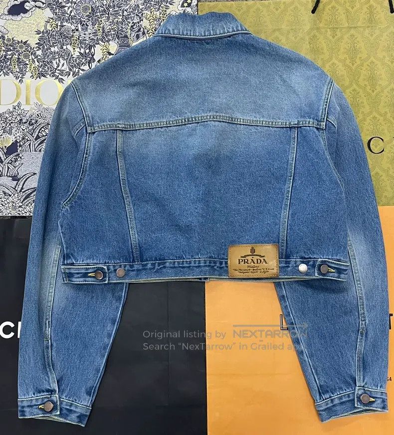 Prada Prada Blue denim jacket Size L / US 10 / IT 46 - 3 Thumbnail