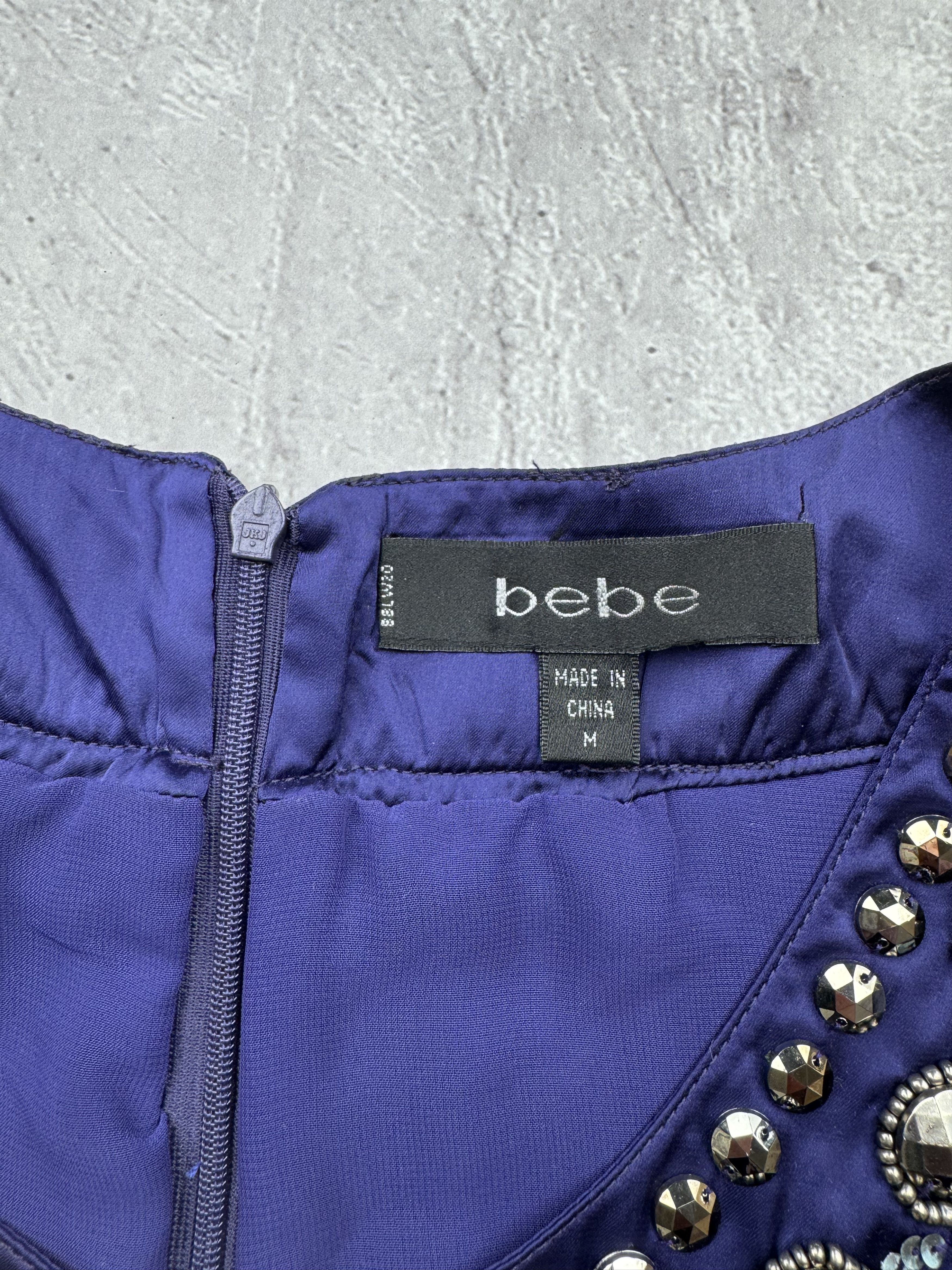 Bebe × Vintage Bebe Vintage Silk Asymmetrical Mini Dress Size M / US 6-8 / IT 42-44 - 7 Thumbnail