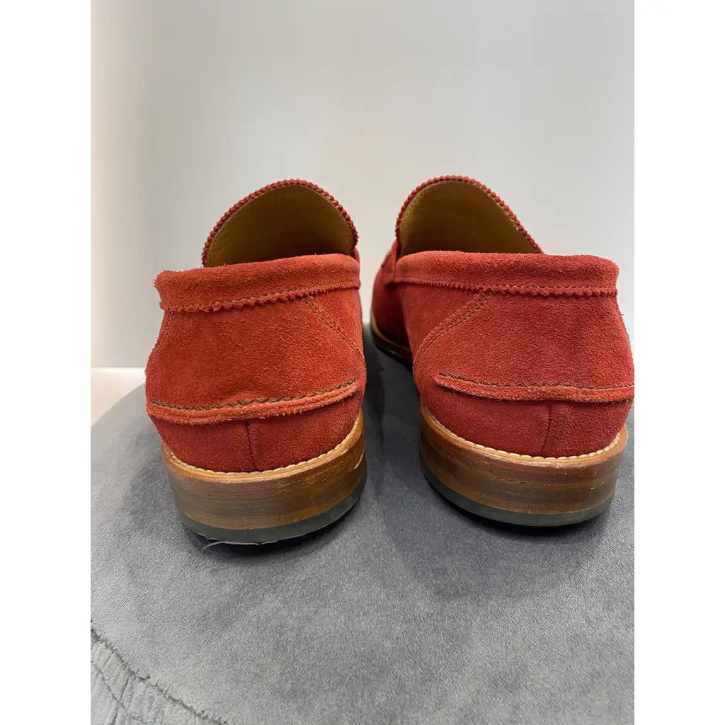 Russell & Bromley Russell & Bromley Red Suede Penny Loafers UK 8.5 Size US 9 / EU 42 - 3 Thumbnail