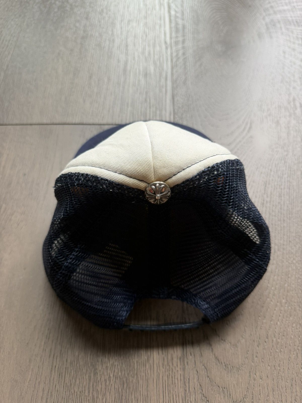 Chrome Hearts Chrome Hearts CH Hollywood Trucker White/Navy Size ONE SIZE - 3 Thumbnail