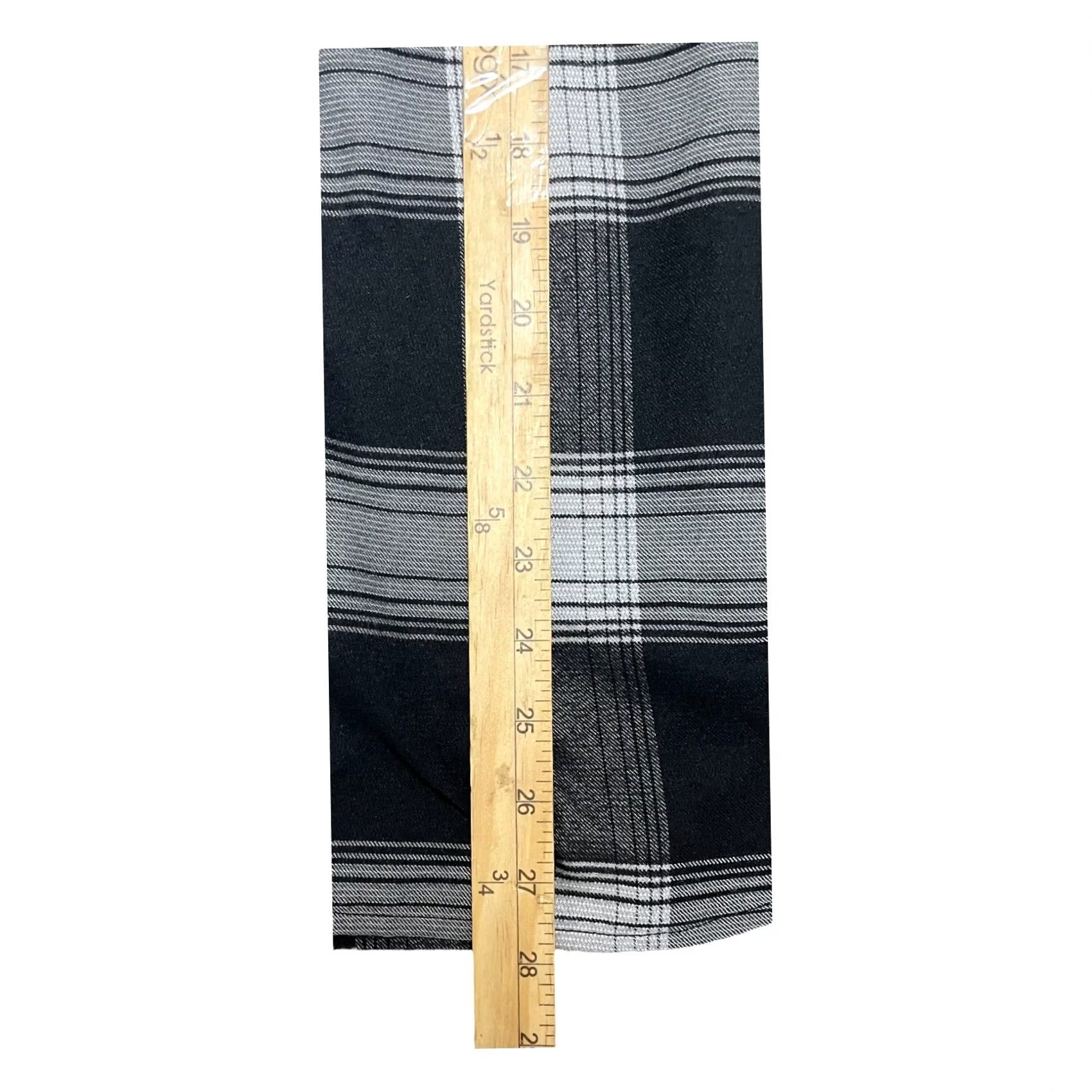 KAVU KAVU Button-Down Flannel Shirt Plaid Long Sleeve Black & White Multicolor Men Medium Regular Size M Casual Workwear Winter Spring Fall Size US M / EU 48-50 / 2 - 7 Thumbnail