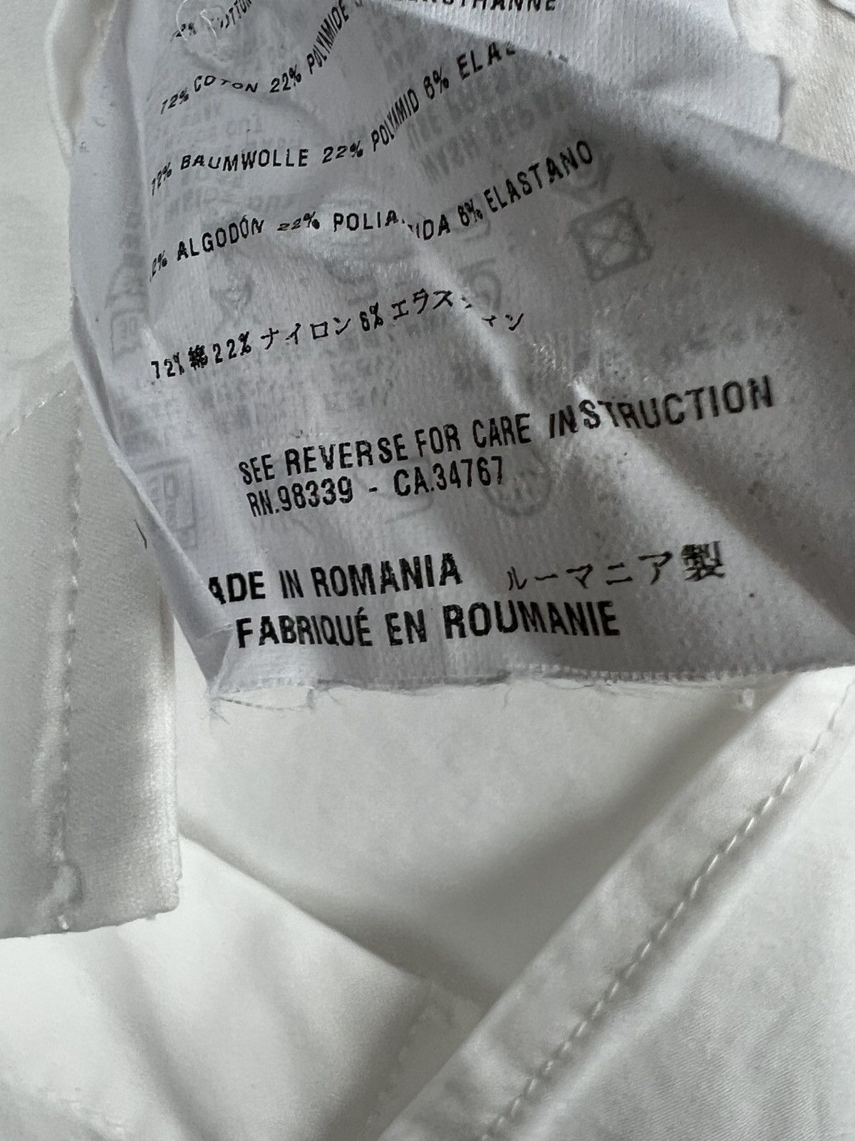 Designer × Prada White Classic Prada Button Up Shirt with back logo Size US M / EU 48-50 / 2 - 10 Thumbnail