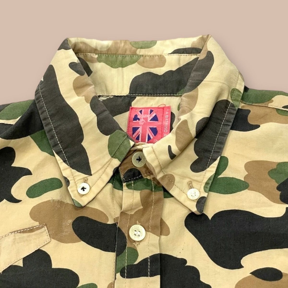 Bape A Bathing Ape Camo Button-up L/S Shirt Size US M / EU 48-50 / 2 - 6 Thumbnail